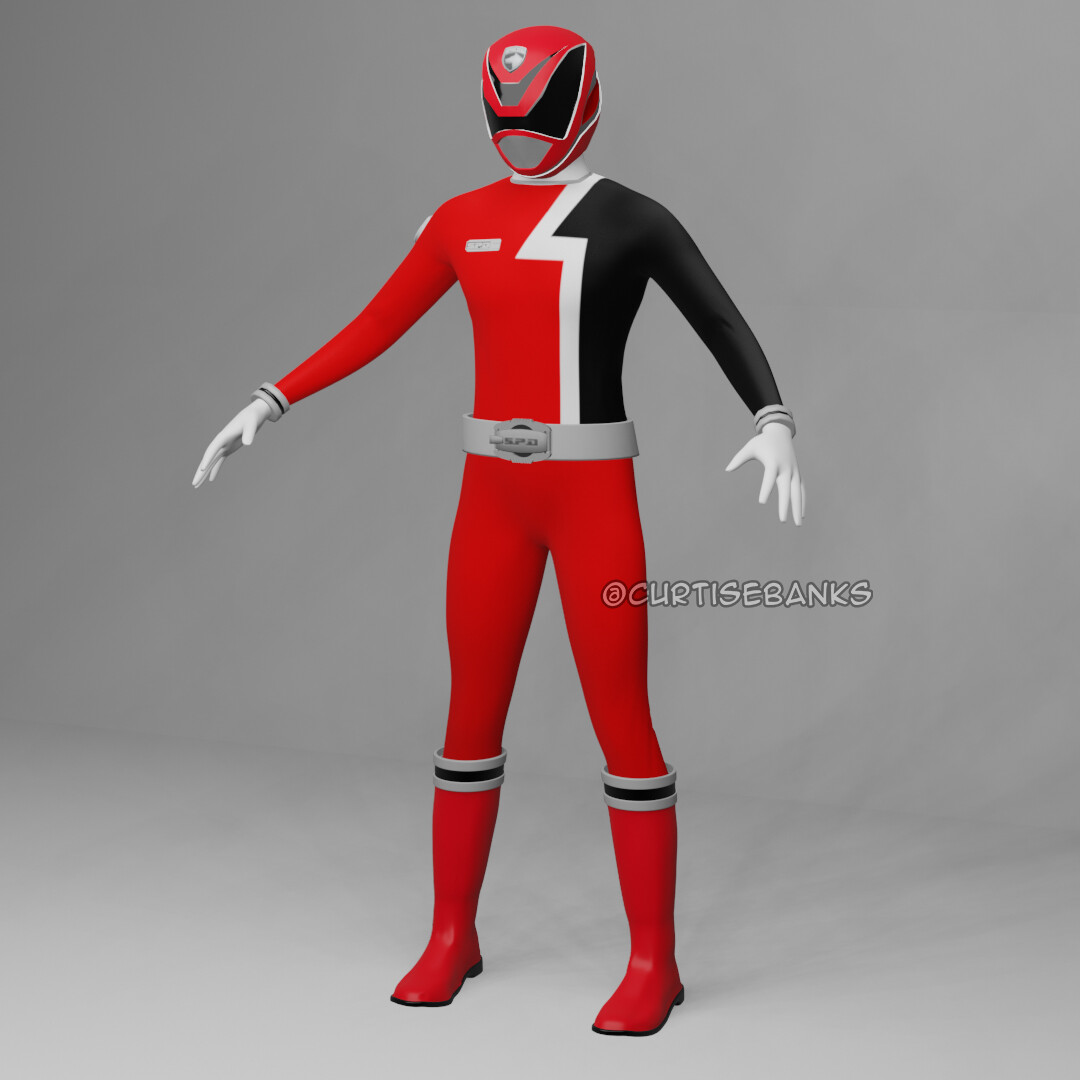 Curtis Ebanks - Red SPD Ranger / (Power Rangers / Sentai)