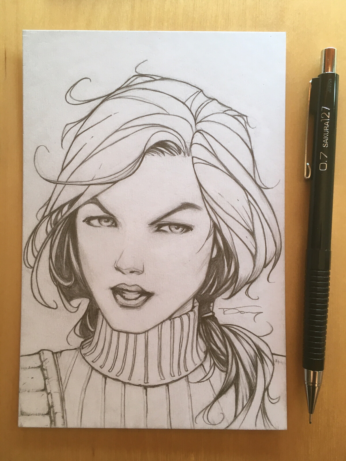 G.I. Joe's Scarlett head sketch.
Drawn in pencil on 100 lbs white card stock
4 x 6 inch

If you're interested in a commission like this one, please visit my shop for more details!
https://donnydtran.bigcartel.com/