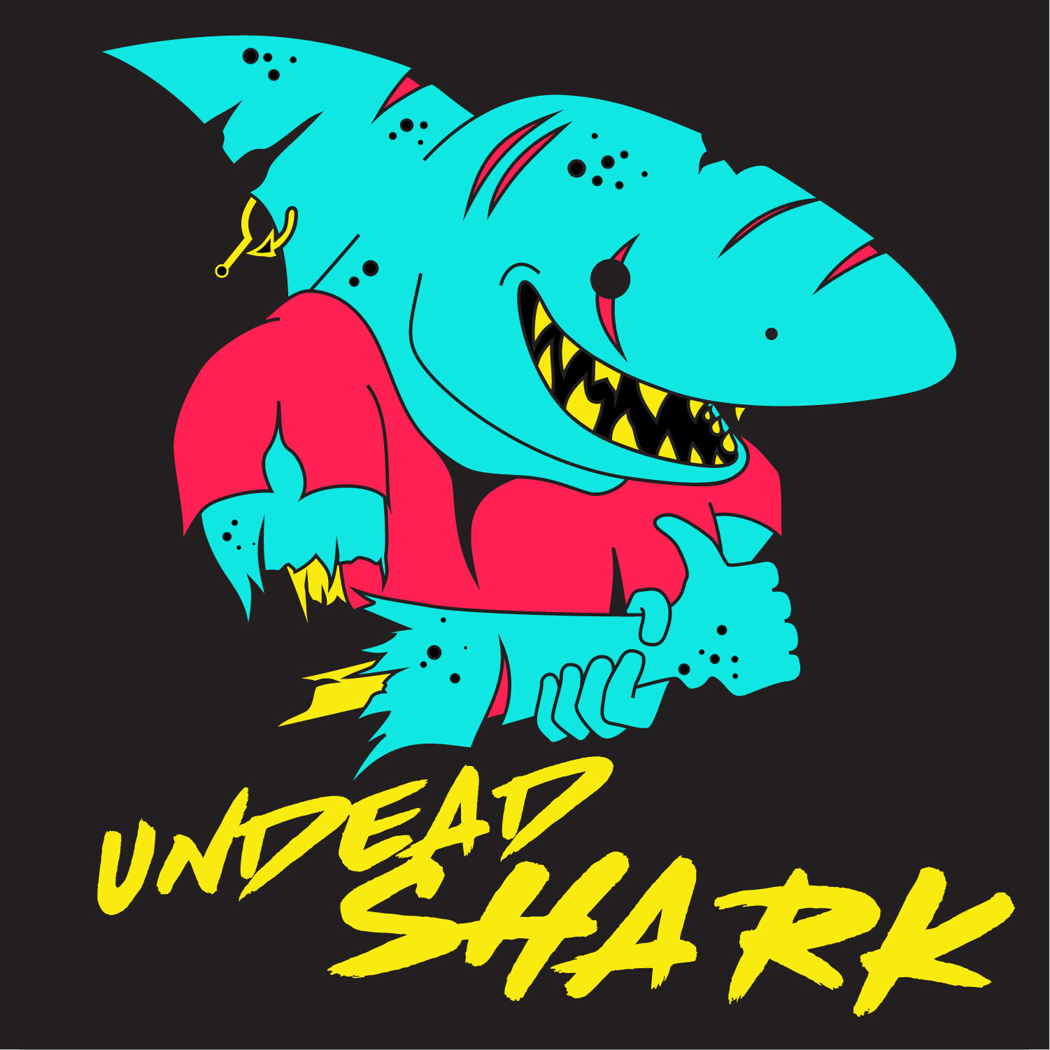 ArtStation - Undead Shark Logo