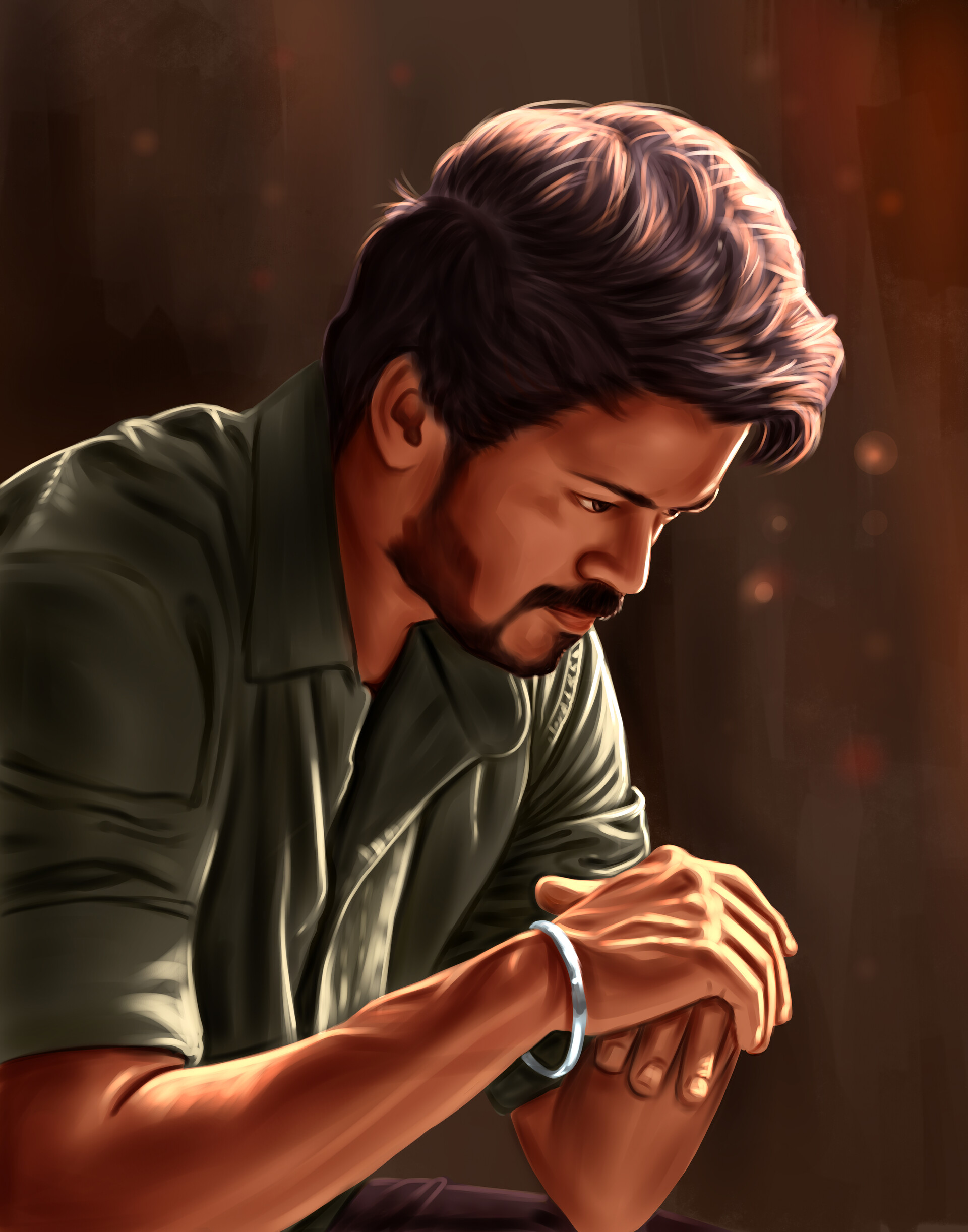 Artstation Vijay Master Movie Painting