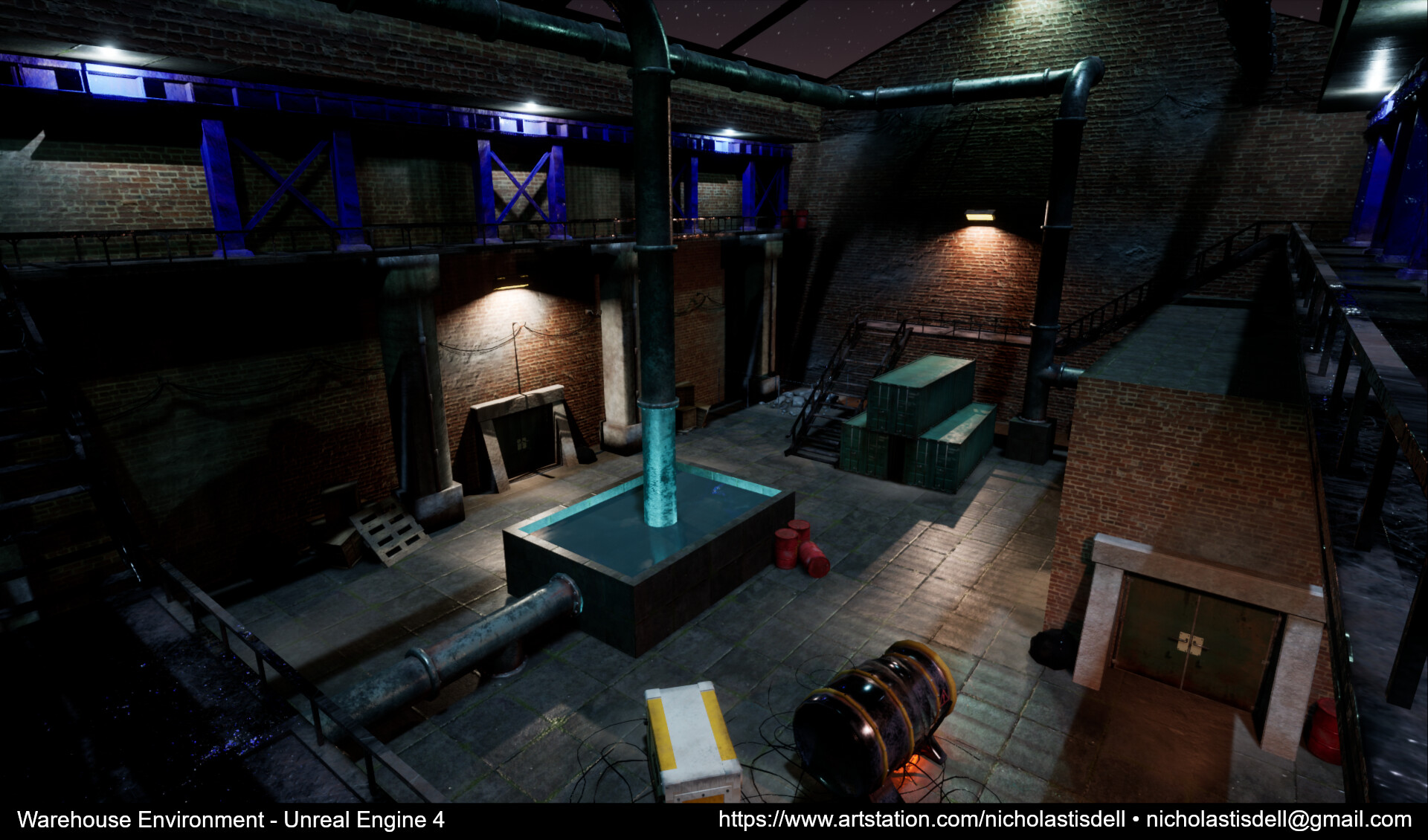 ArtStation Warehouse Game Environment UE4