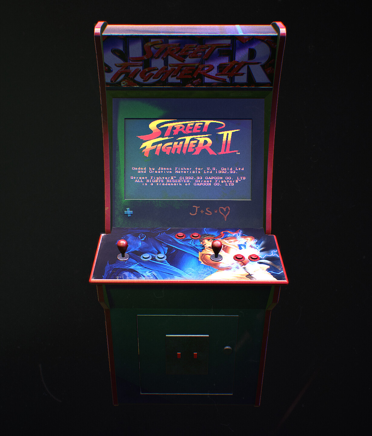 Aleksei Bachinskii Street Fighter 2 Arcade Machine