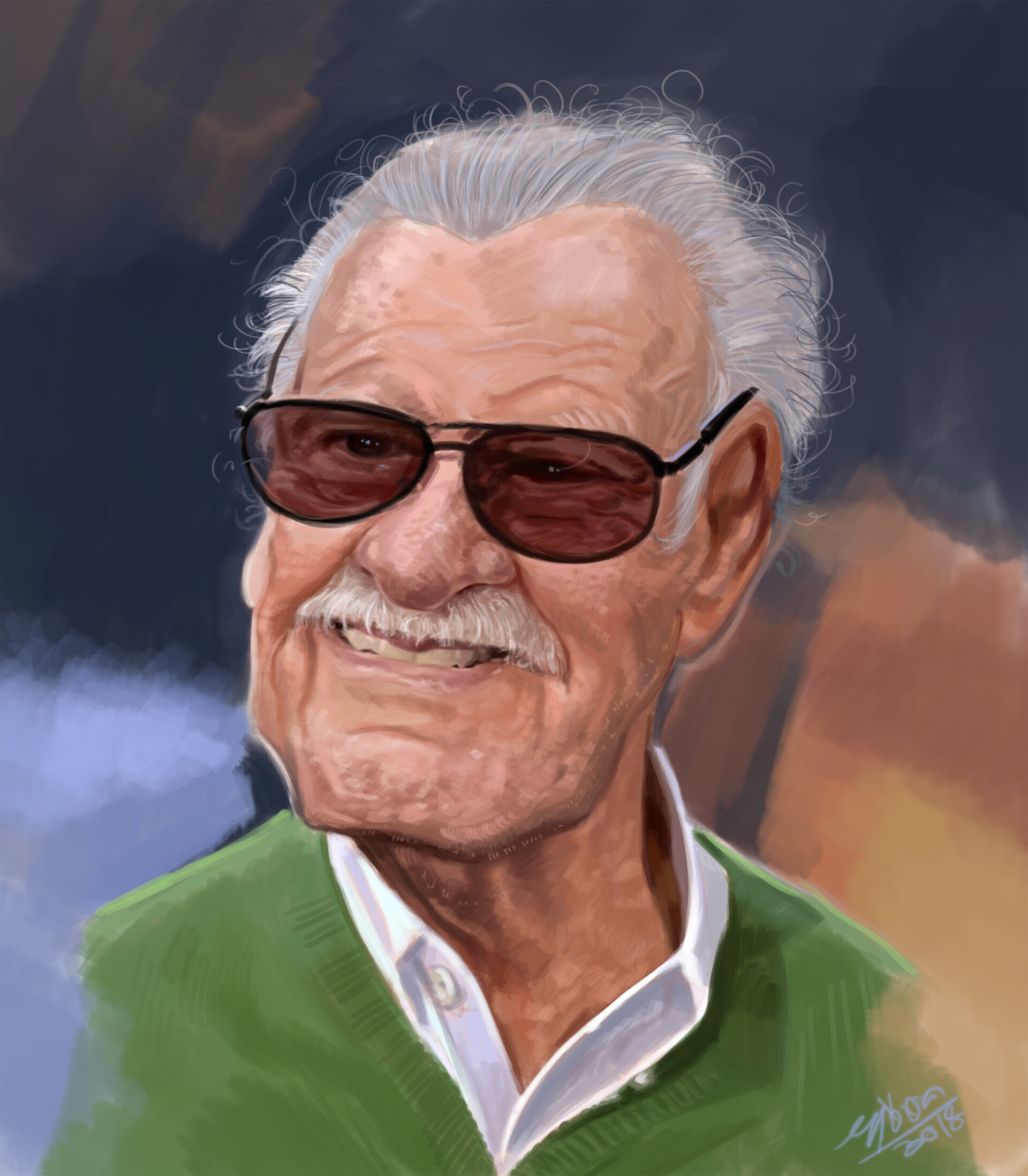 ArtStation - Caricature of Stan Lee