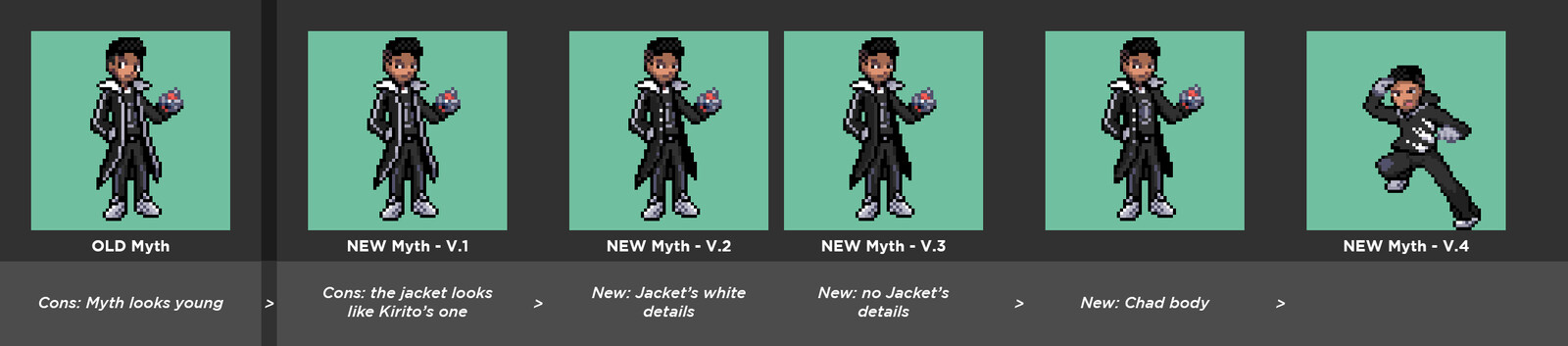 Unused Myth Battle Sprite + Variations