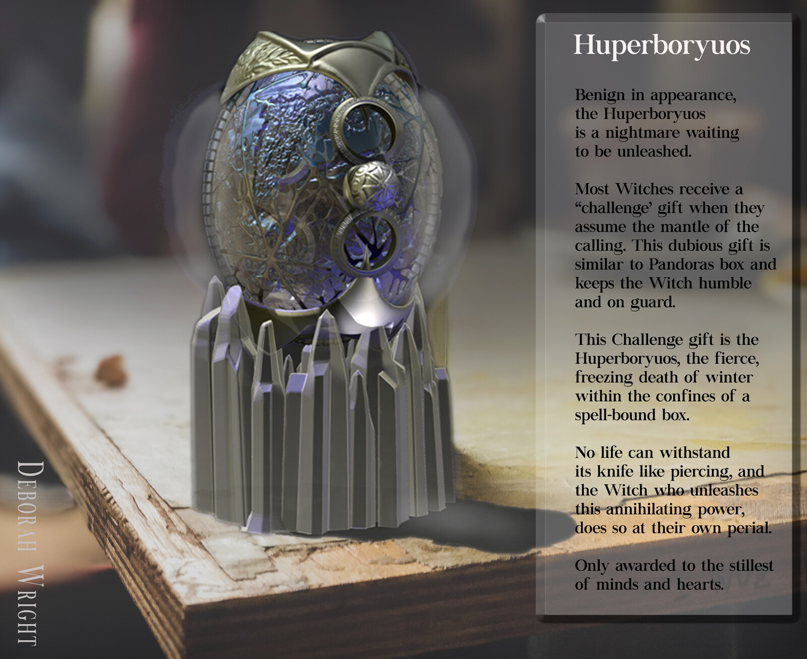 Huperboryuos: Prop created for the  Art Station Challenge "Mysterious Box", 2020.