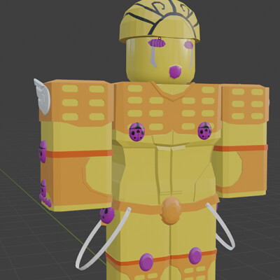 ArtStation - Roblox Goku and Golden Experience remade