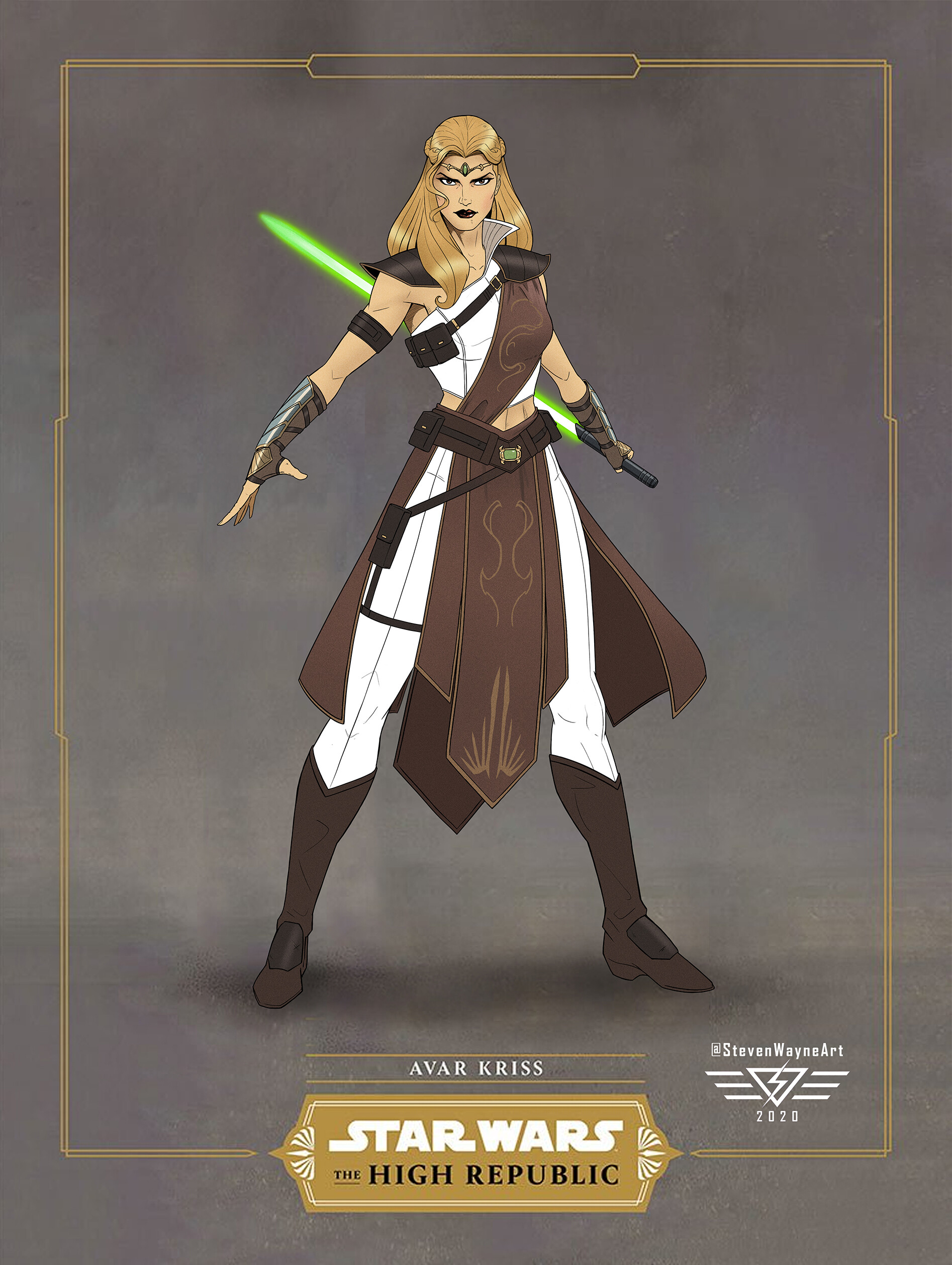 Star Wars High Republic Minifigure Details about   **NEW** Custom Printed JEDI AVAR KRISS 