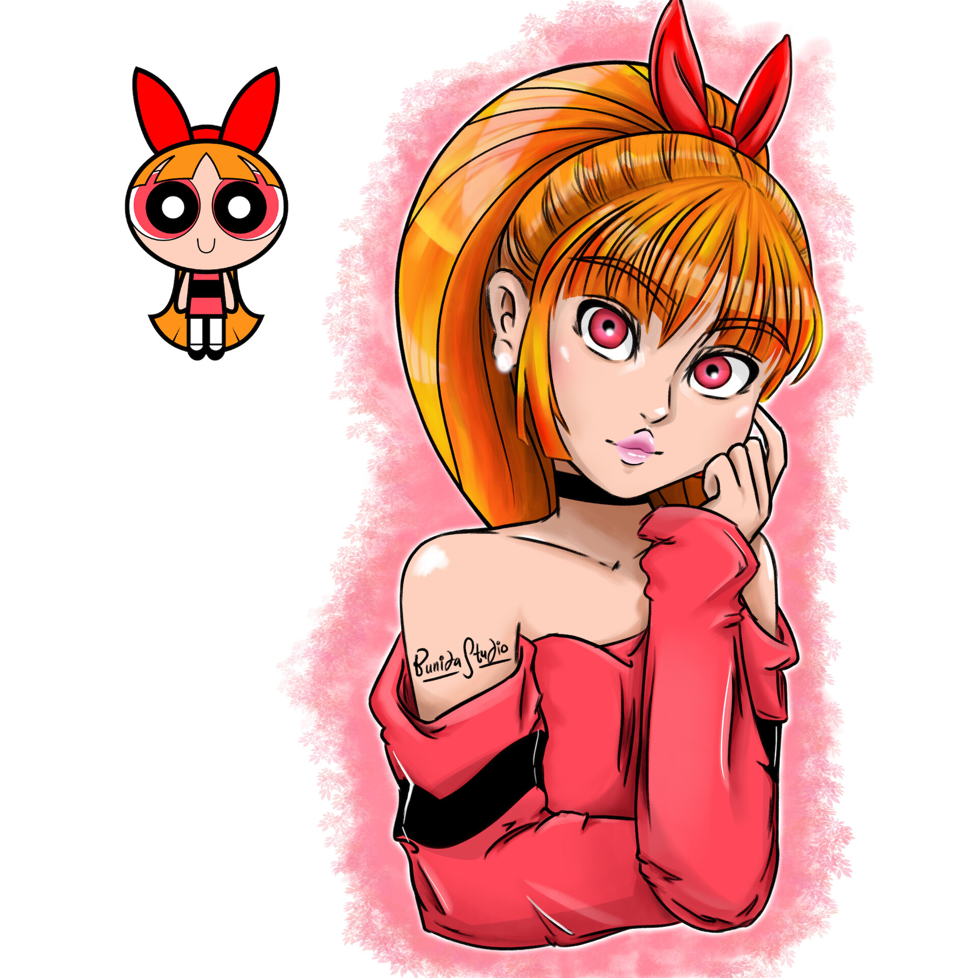 Artstation Blossom Power Puff Girls Fanart Bunida Studio