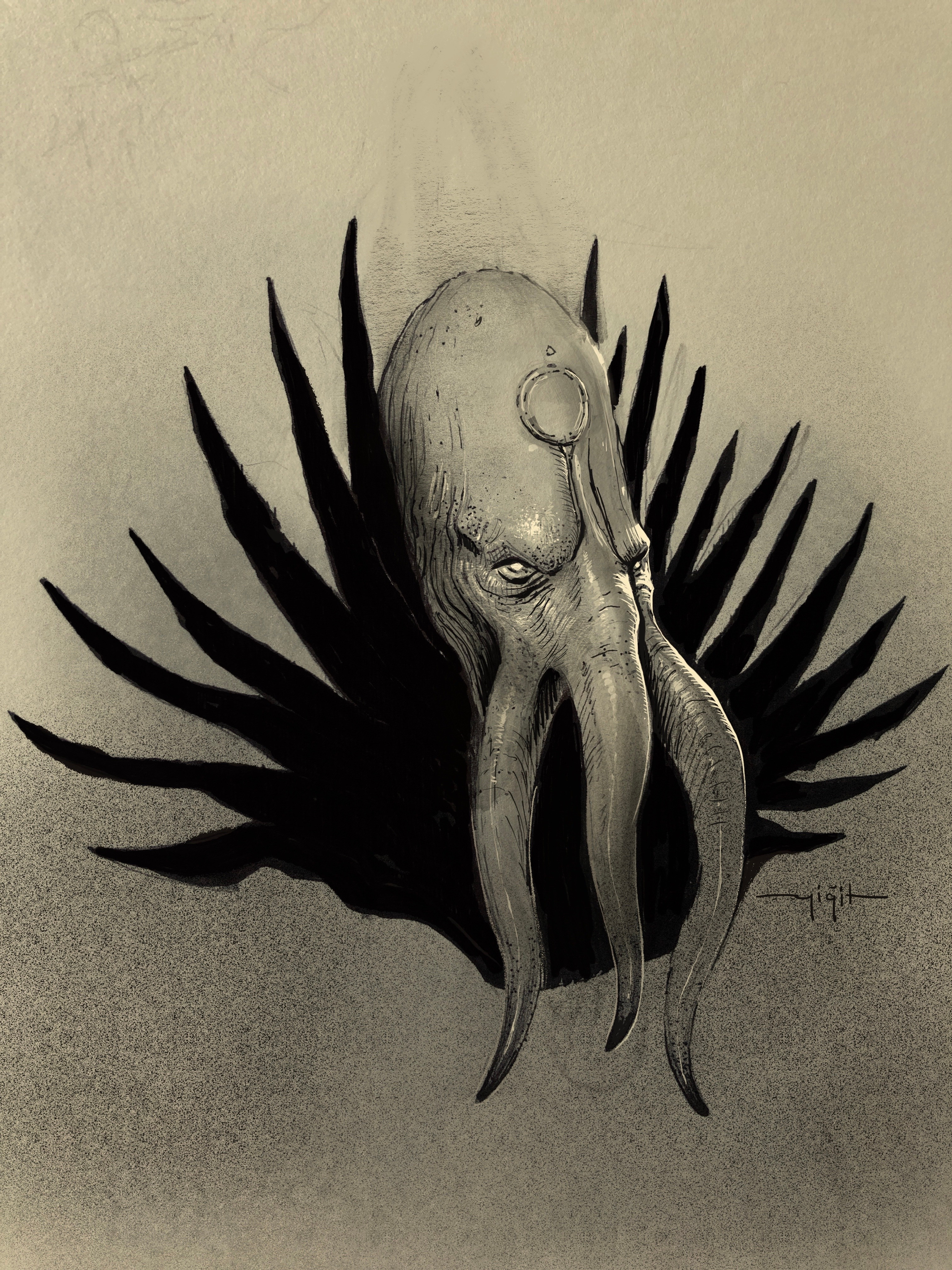 An Illithid or mind flayer
