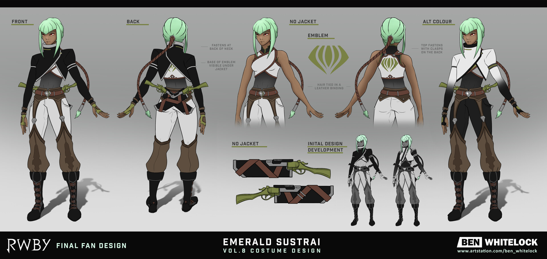 rwby emerald figure