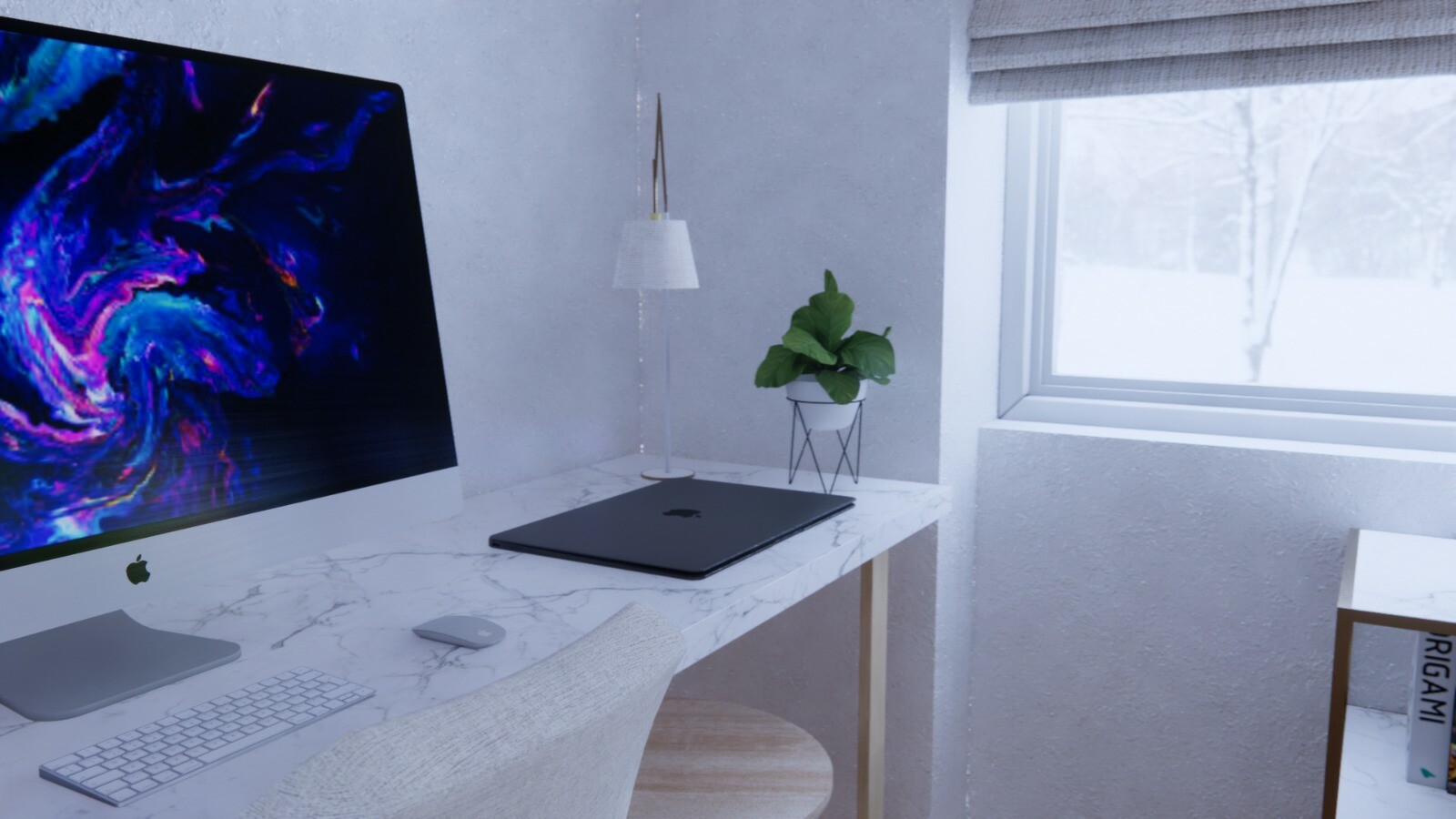 minimalistic study room eralp erkasap