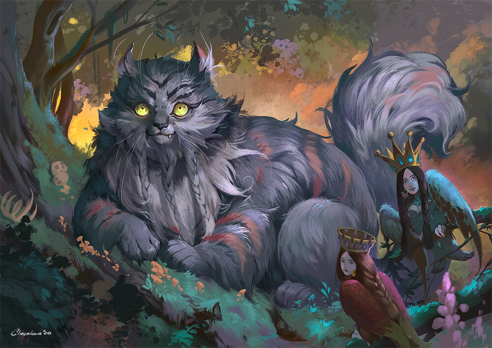 Кот баюн картинки