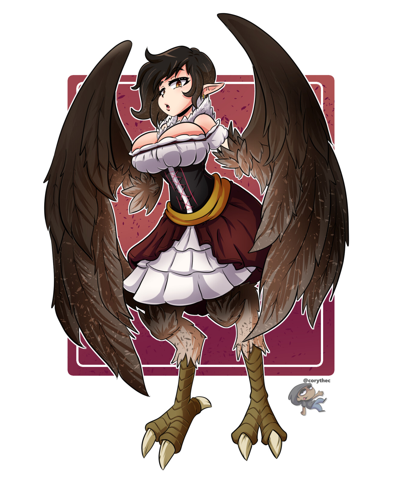 Corythec - Monster Girl Character Design-Harpy