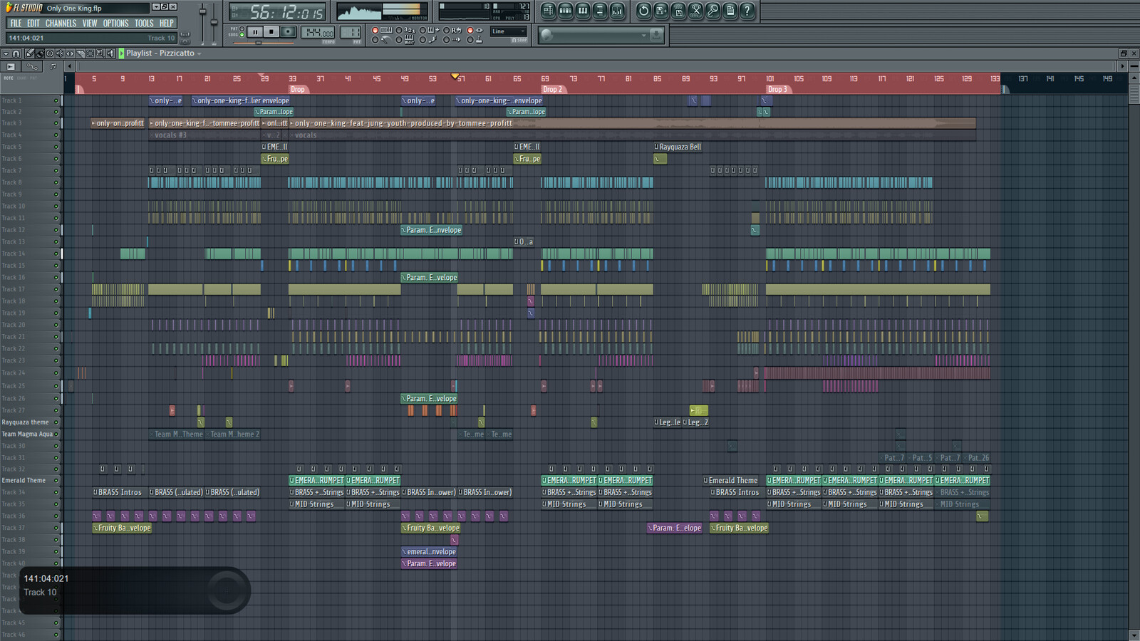 Only One Pokemon King remix - FL Studio Project screenshot