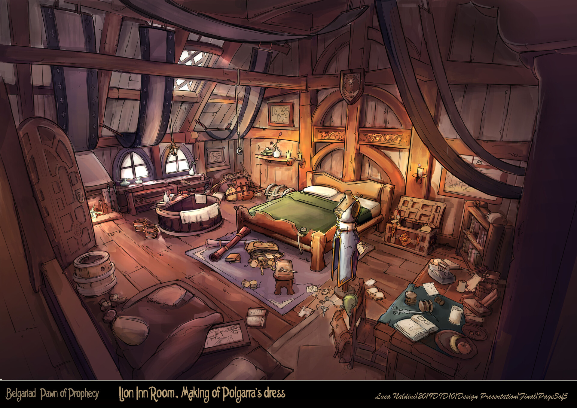 ArtStation - Inn Room Interior