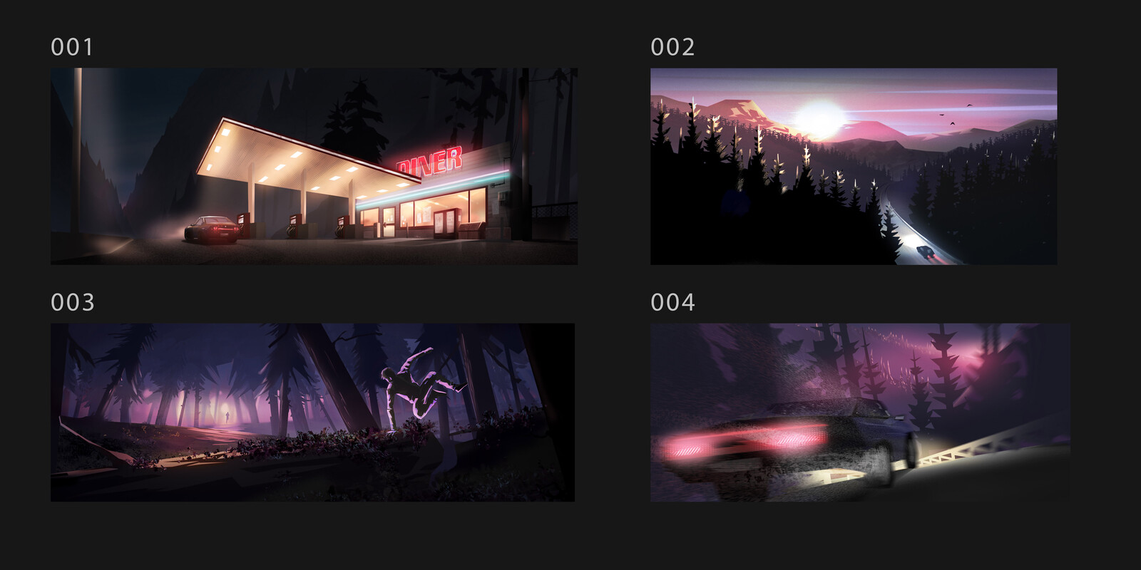 Nocturnal Color Key - Contact Sheet