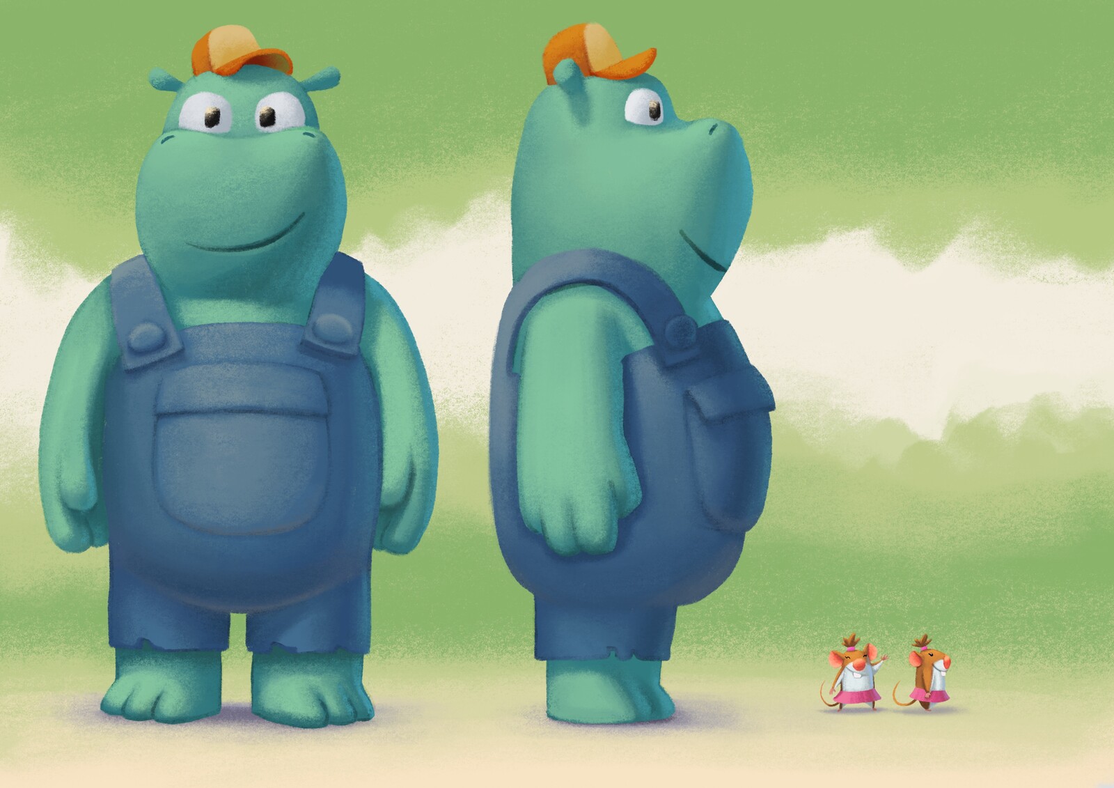 Mouse and Hippo Character sheet 