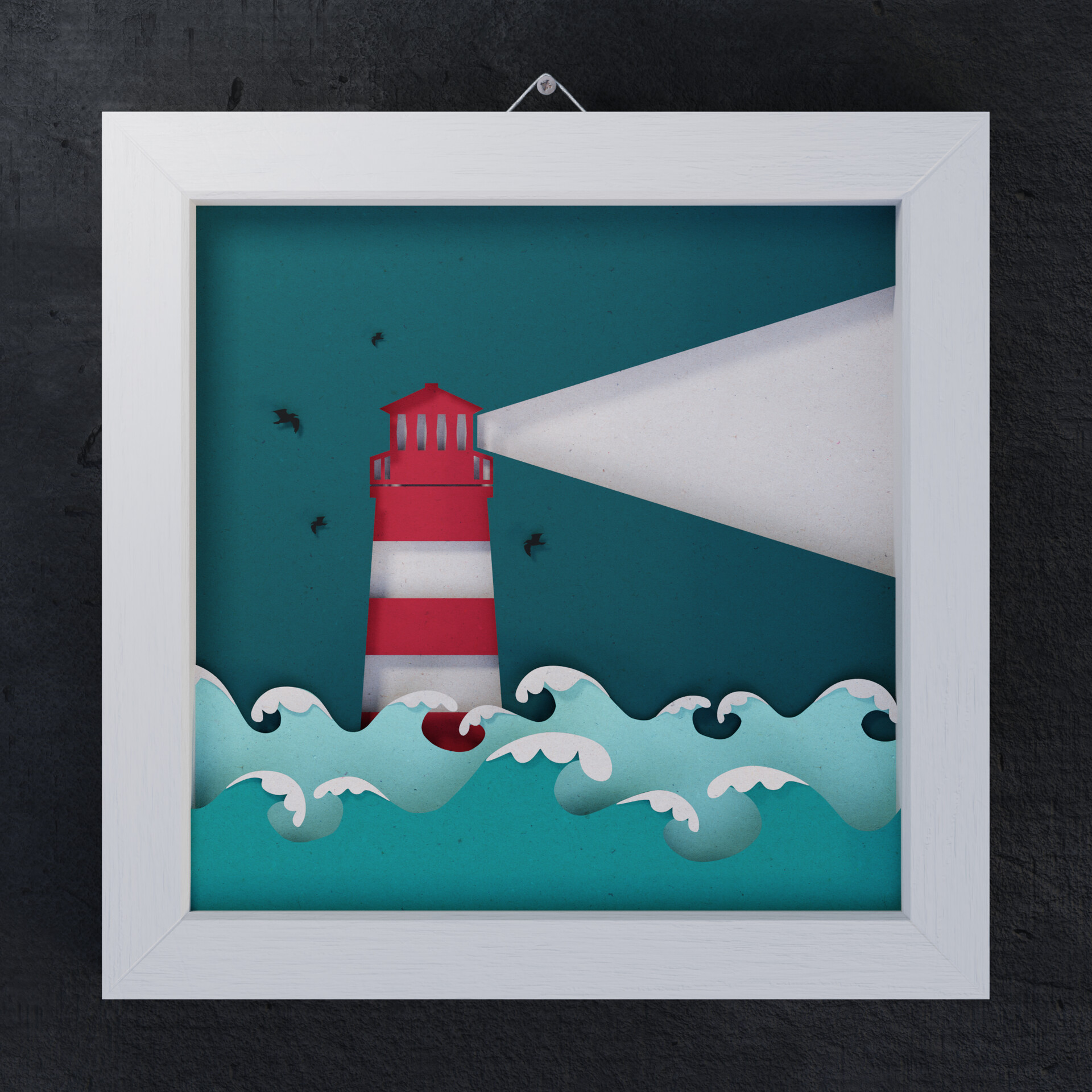 ArtStation - Lighthouse Paper Cutout