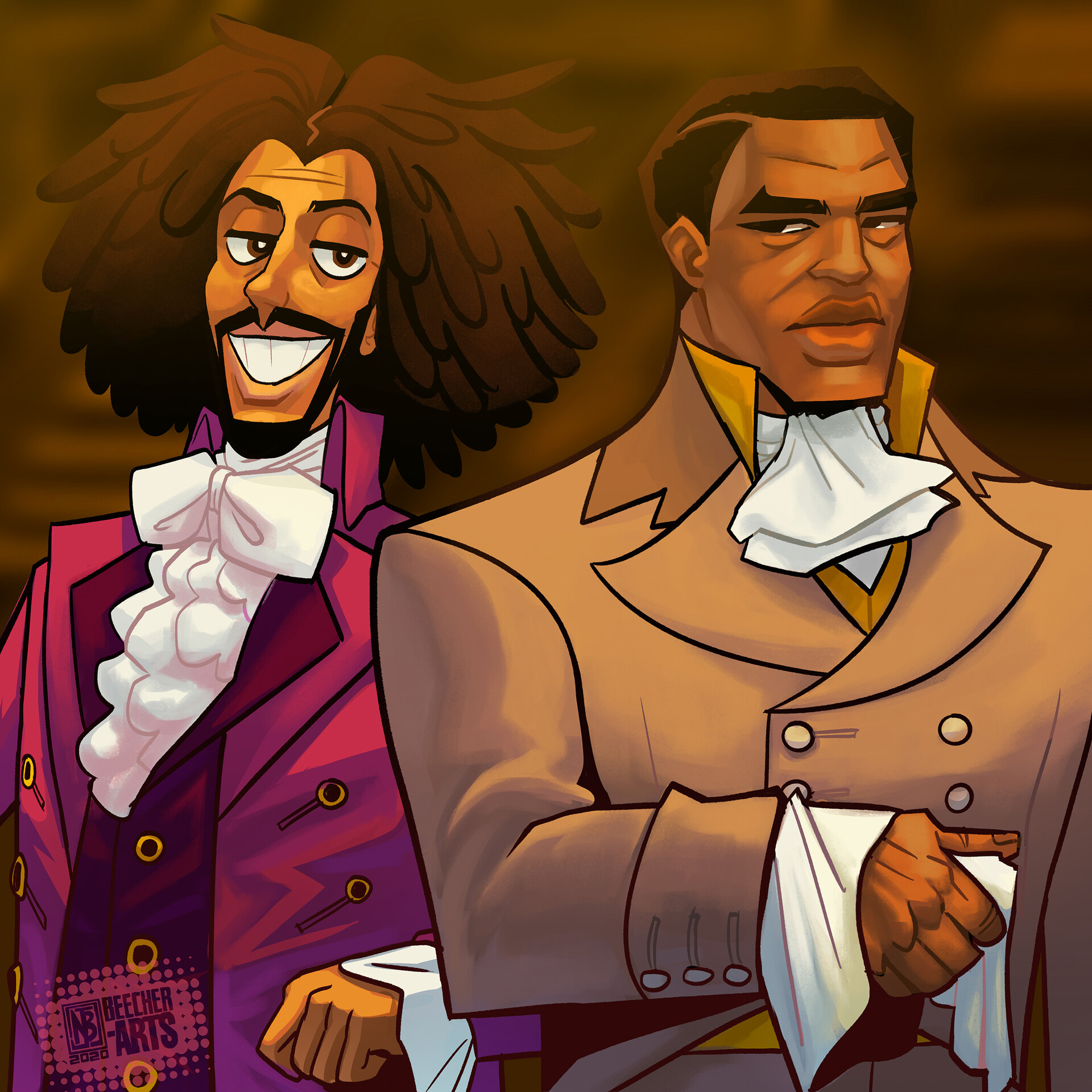 James Madison Coughing Jefferson And Madison Hamilton Thomas - Main Image