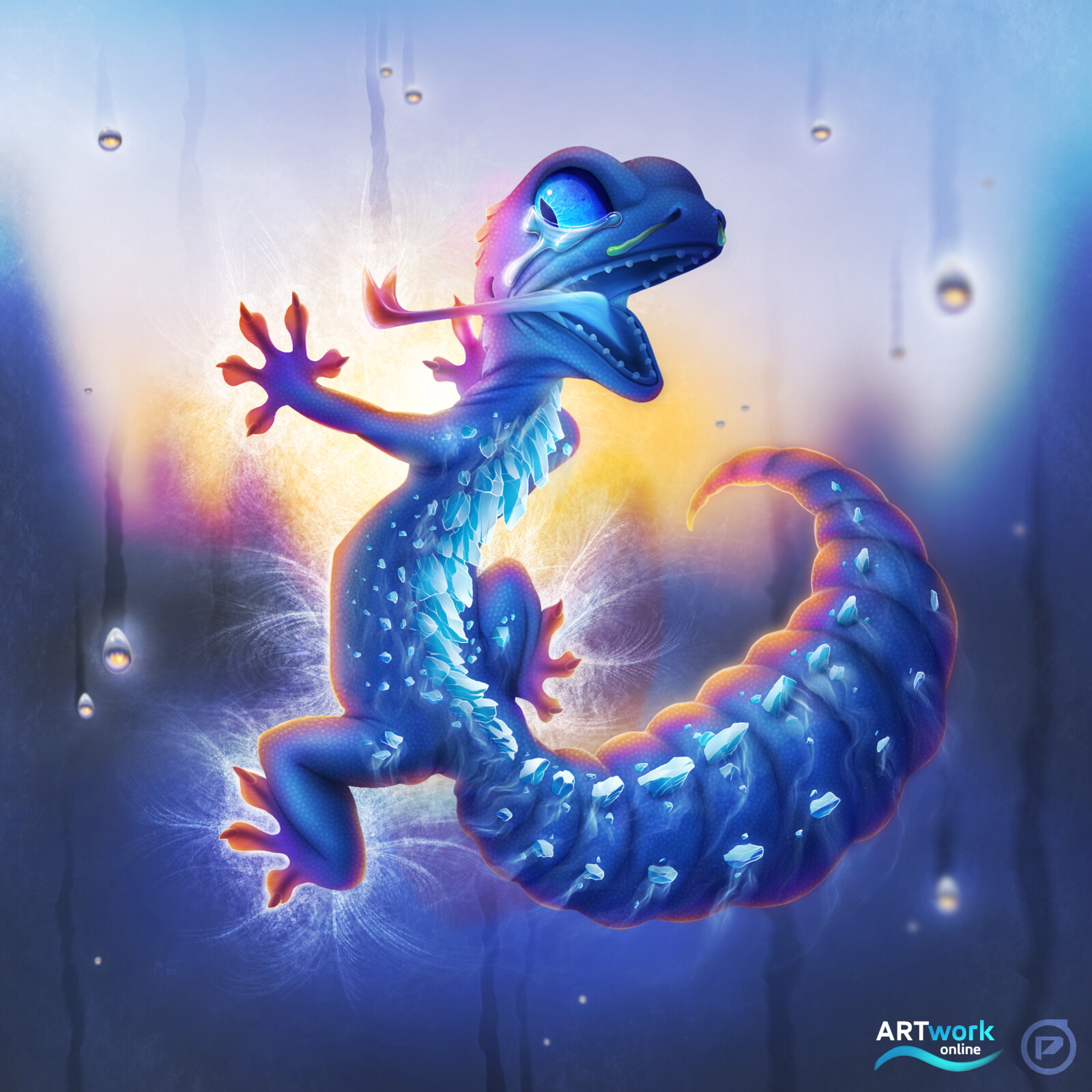 Elemental Animal - Ice Gecko