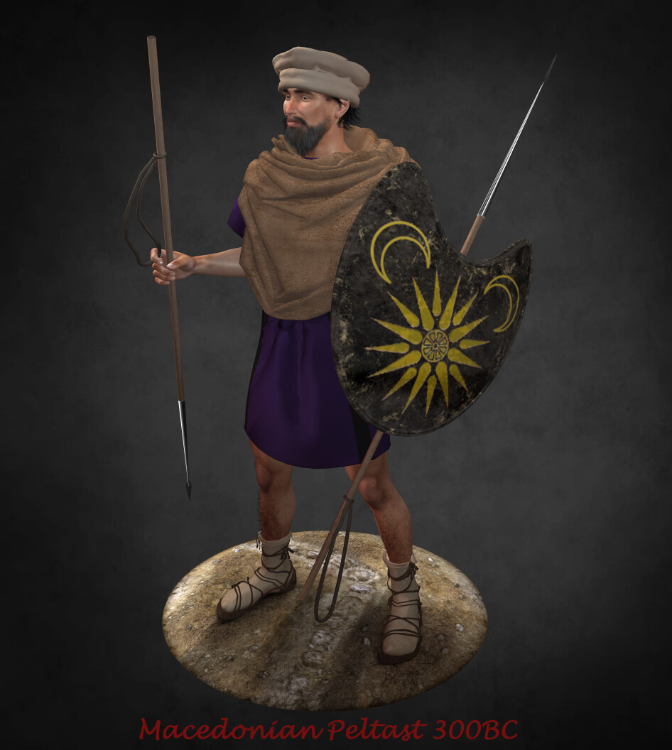 ArtStation - Macedonian Peltast 300BC
