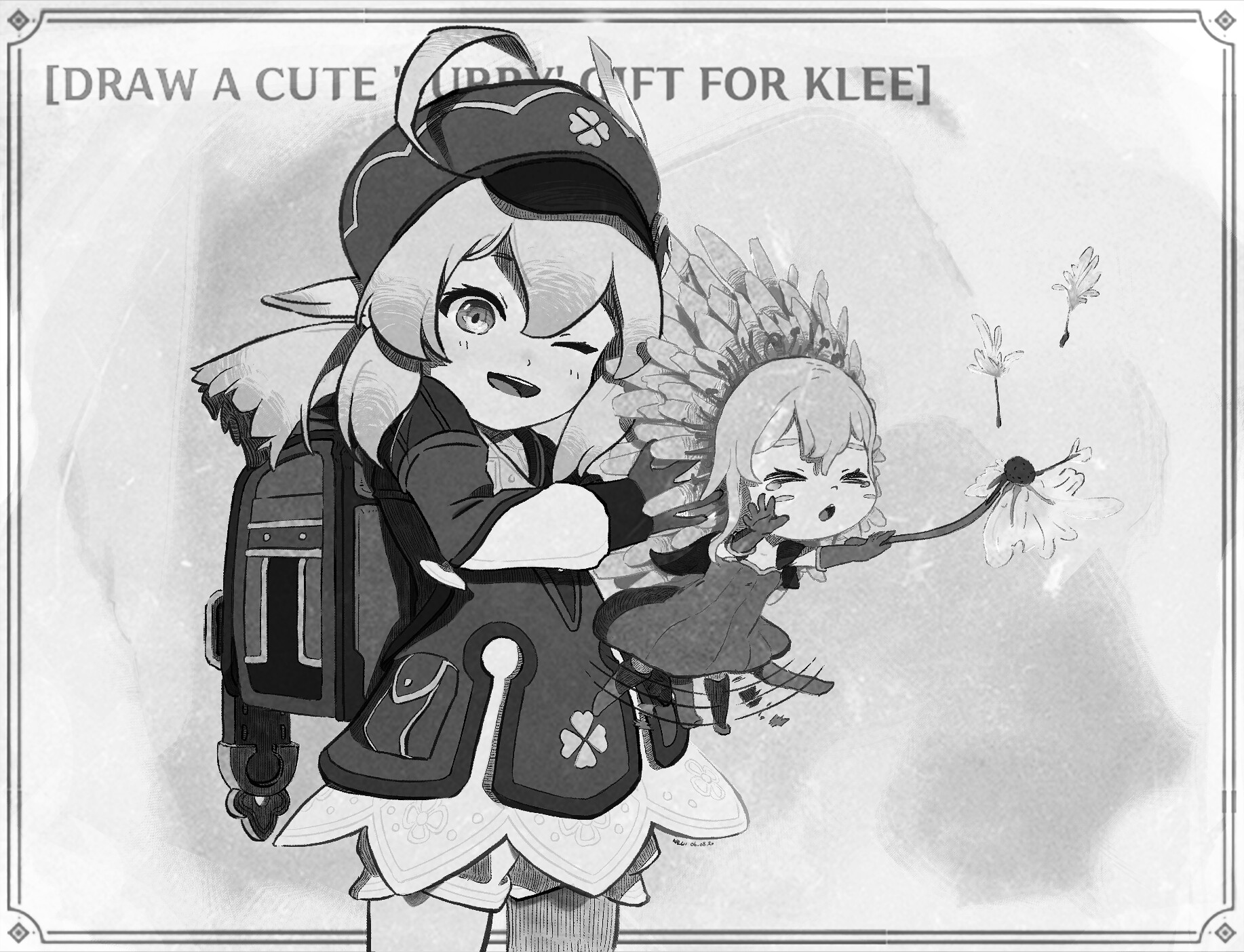 pic Genshin Impact Manga Klee artstation klee qck mai