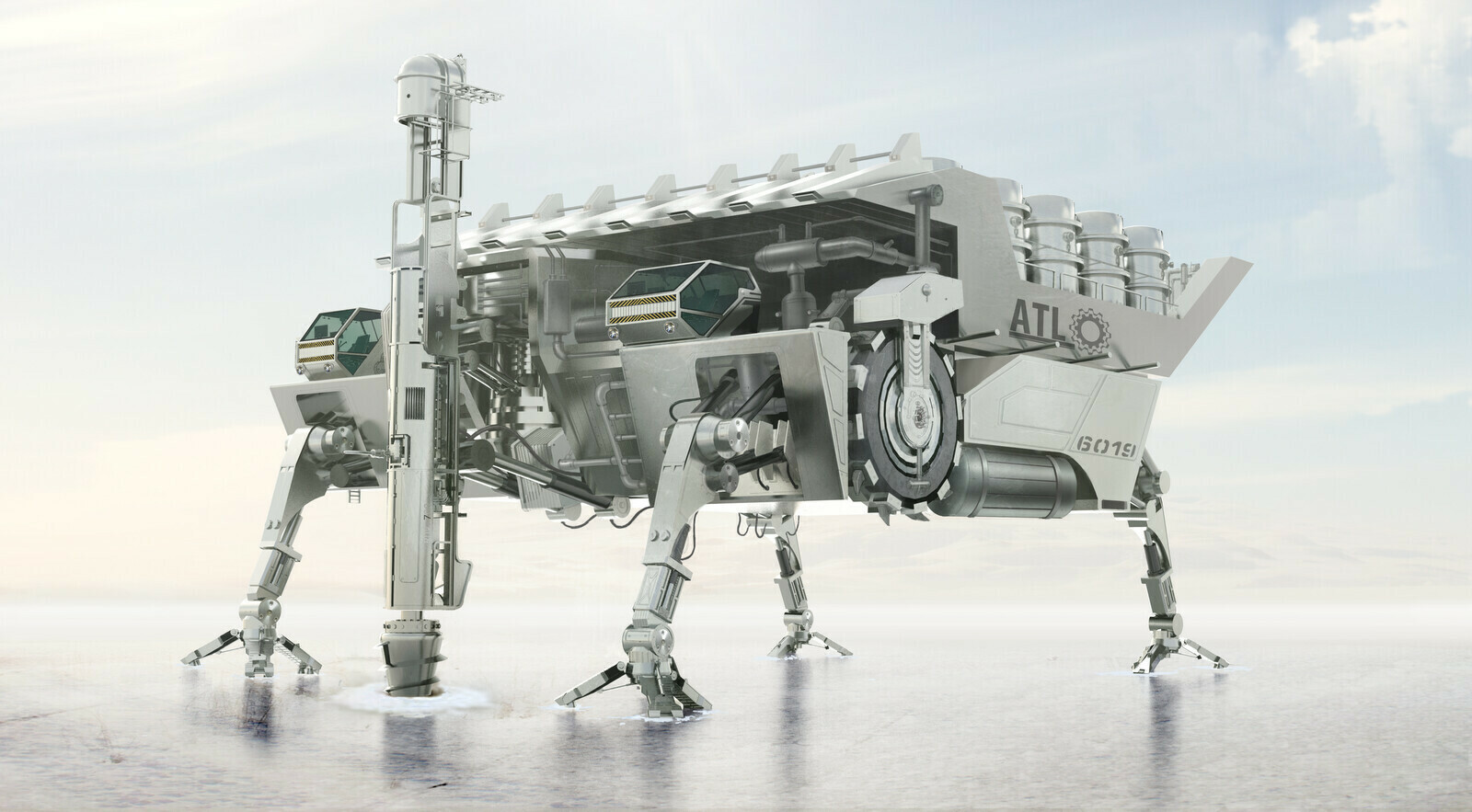 ArtStation - Russian Arctic Oil Rig