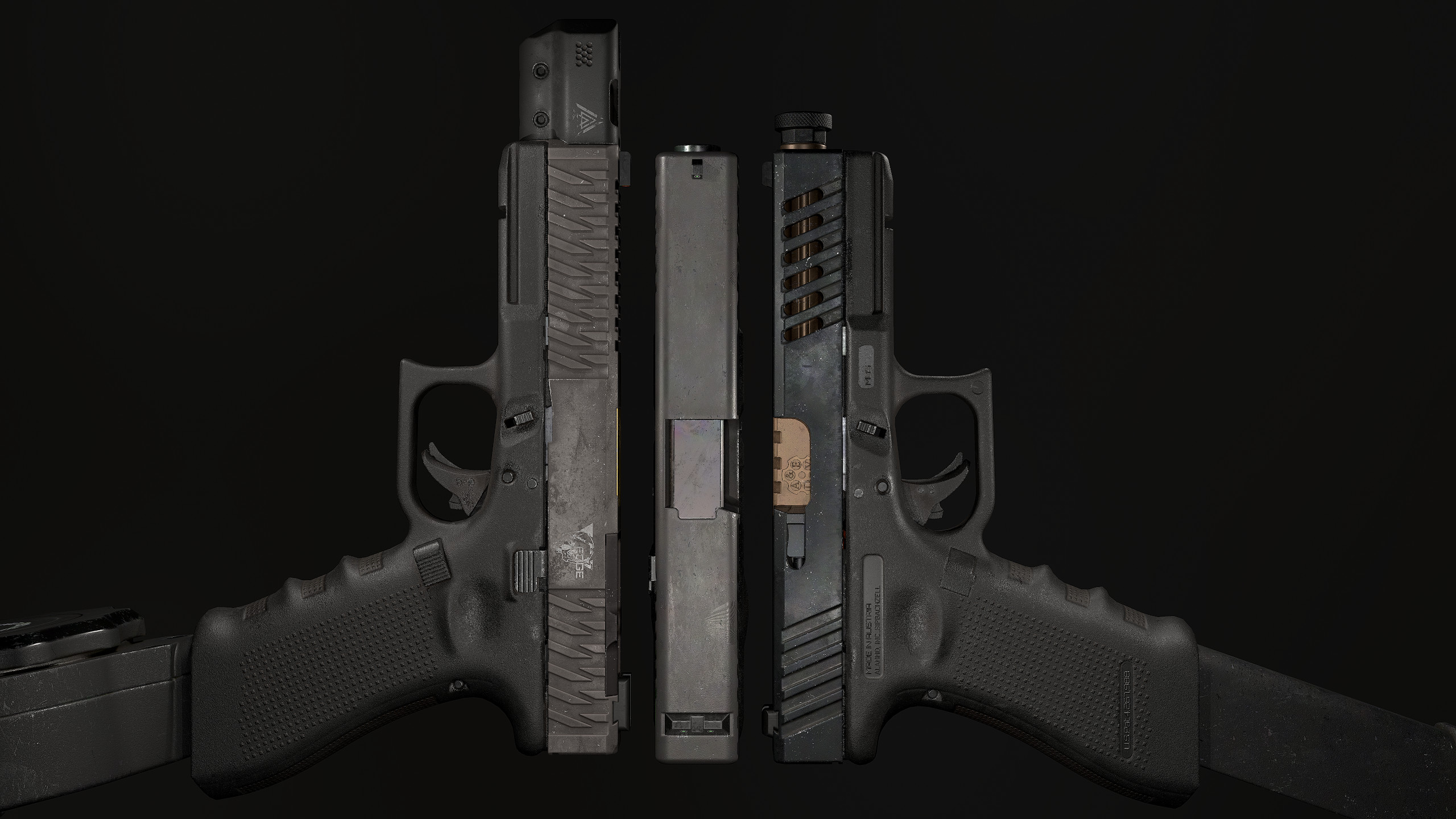 Artstation Custom Glock 17 Enrico Santi Glock hd wallpapers, desktop and phone wallpapers. artstation custom glock 17 enrico santi