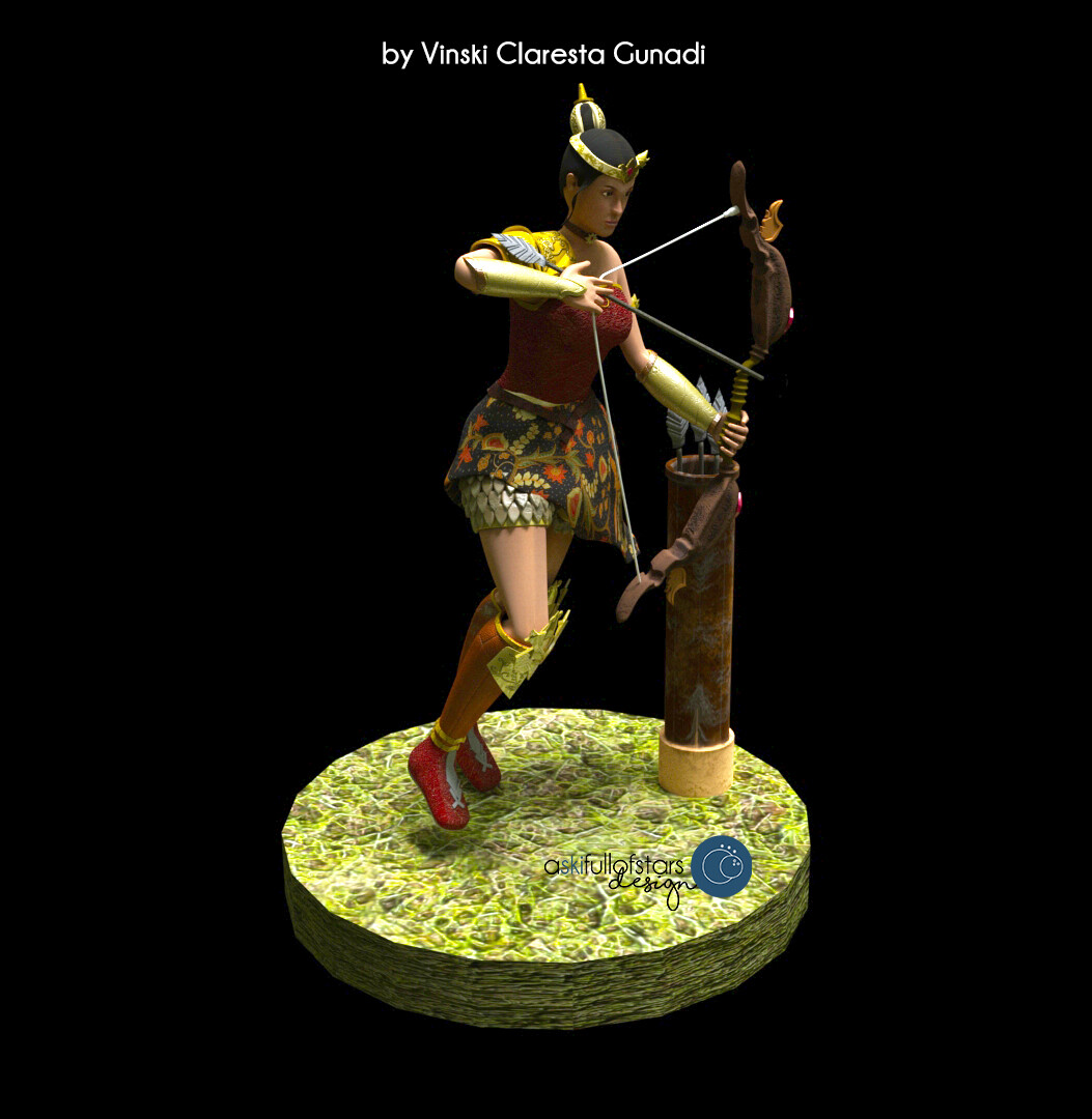 Gayatri
Turntable on my Behance: https://www.behance.net/gallery/77215143/Gayatri-3D-Character-Modelling-%28original-concept%29