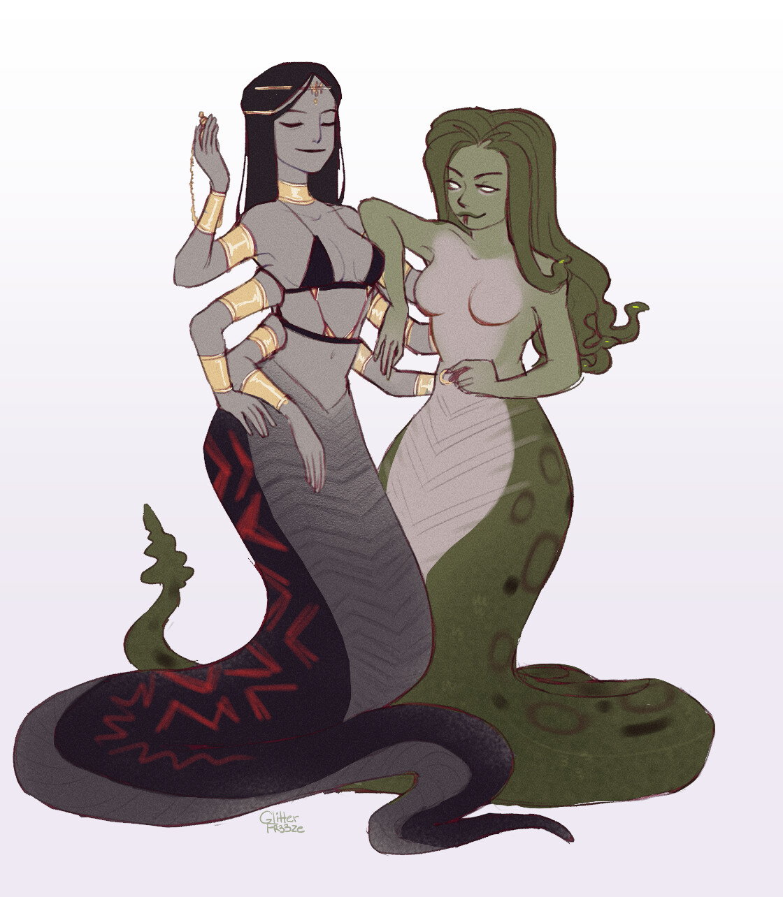 Naga and Medusa from Heroes III. 