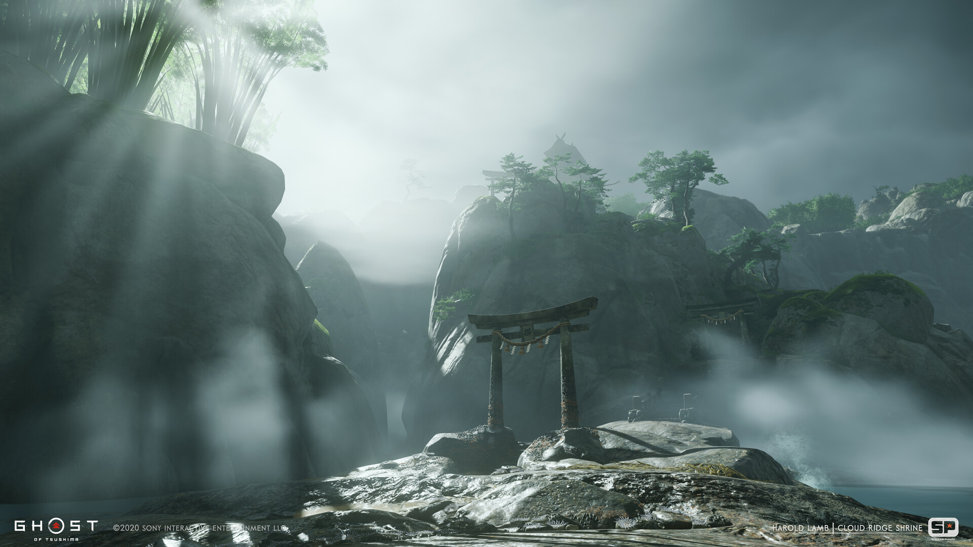 Artstation Ghost Of Tsushima Cloud Ridge Shrine Harold Lamb