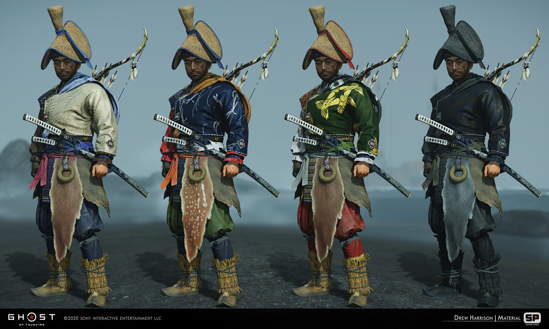 Drew Harrison GHOST OF TSUSHIMA Tadayori Armor set