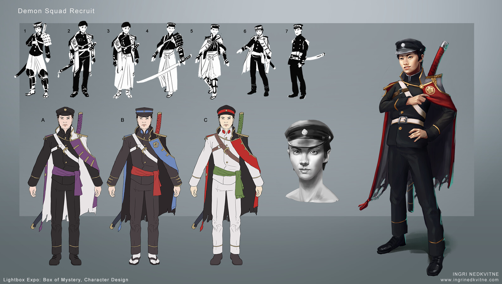 Iteration process for Demon Squad Recruit.