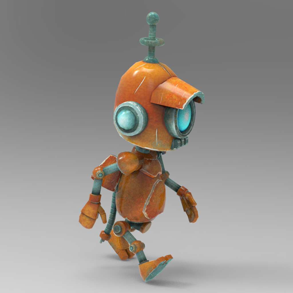 The star of the game. I modeled this little guy in Maya LT. The first image was rendered in keyshot.