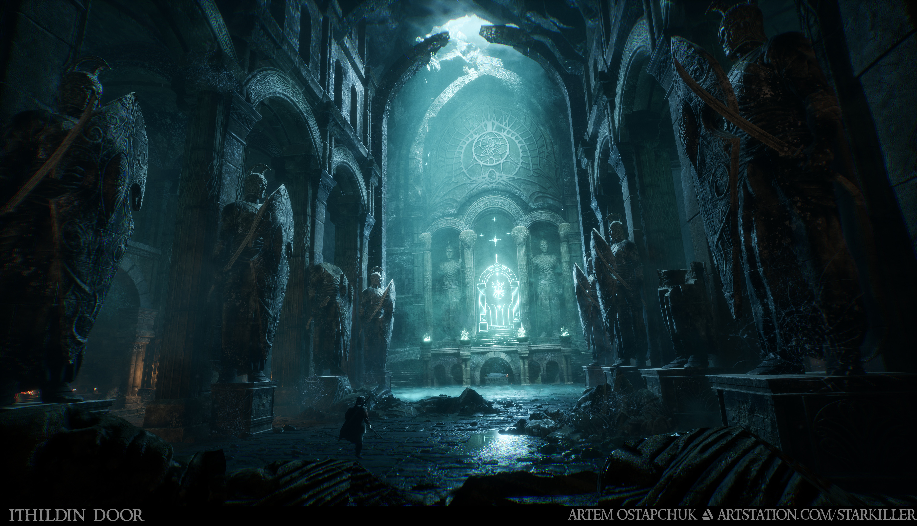 Artstation Ithildin Door Ue4 Shadow Of War Fanart Artem Ostapchuk