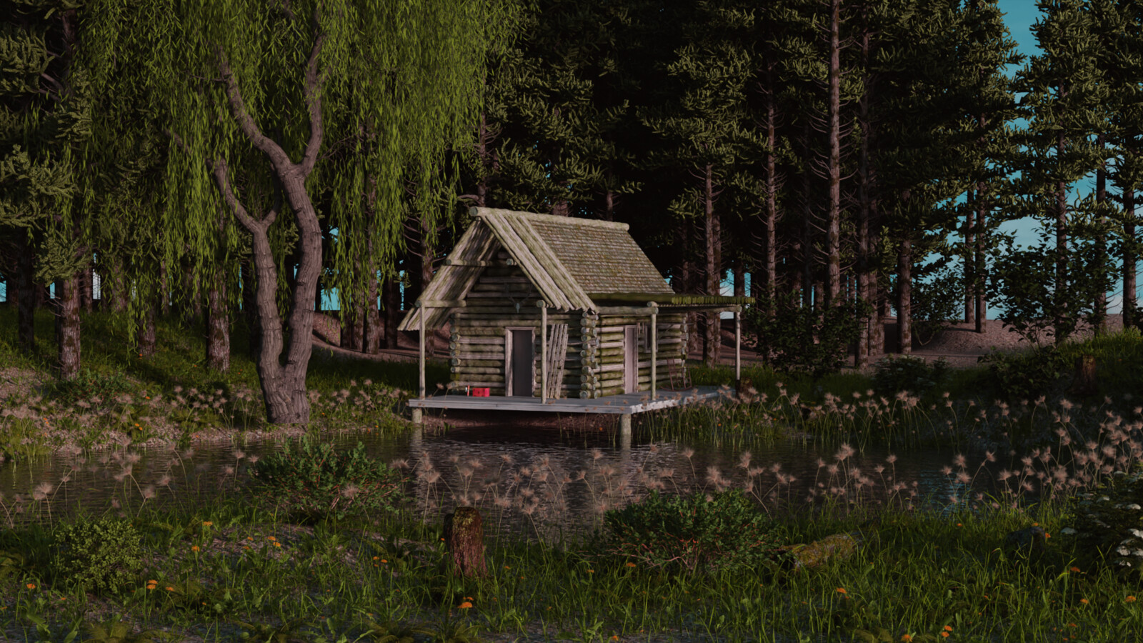 House At The Lake Haus Am See Corina Halbich Artstation