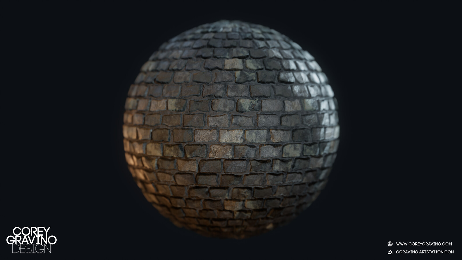 Medieval Brick PBR Material