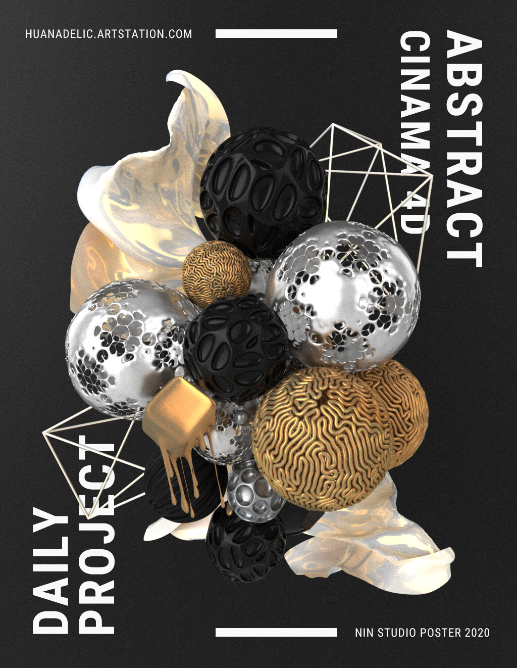 ArtStation - 3D Abstract Poster