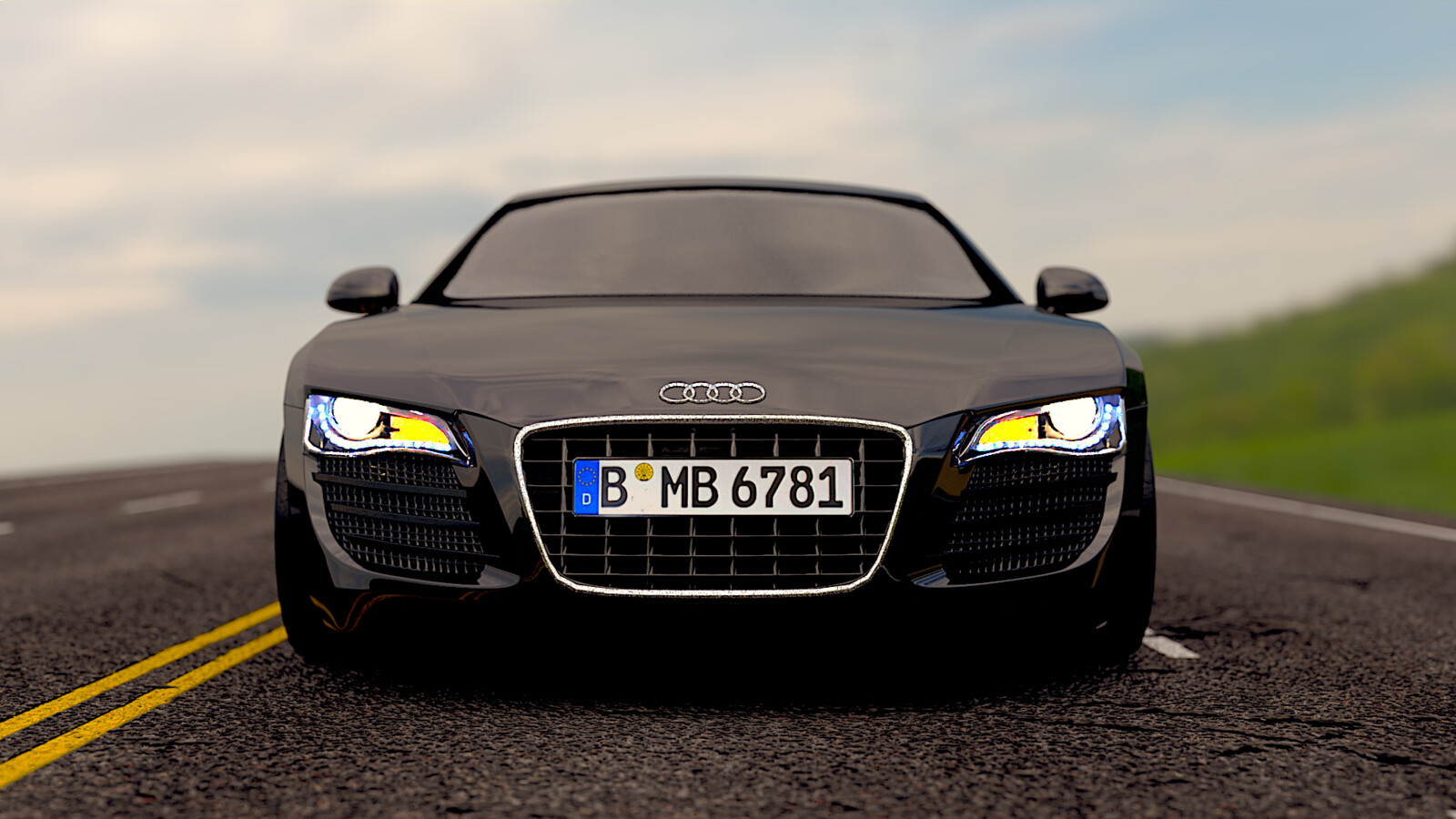 Test render from front of car