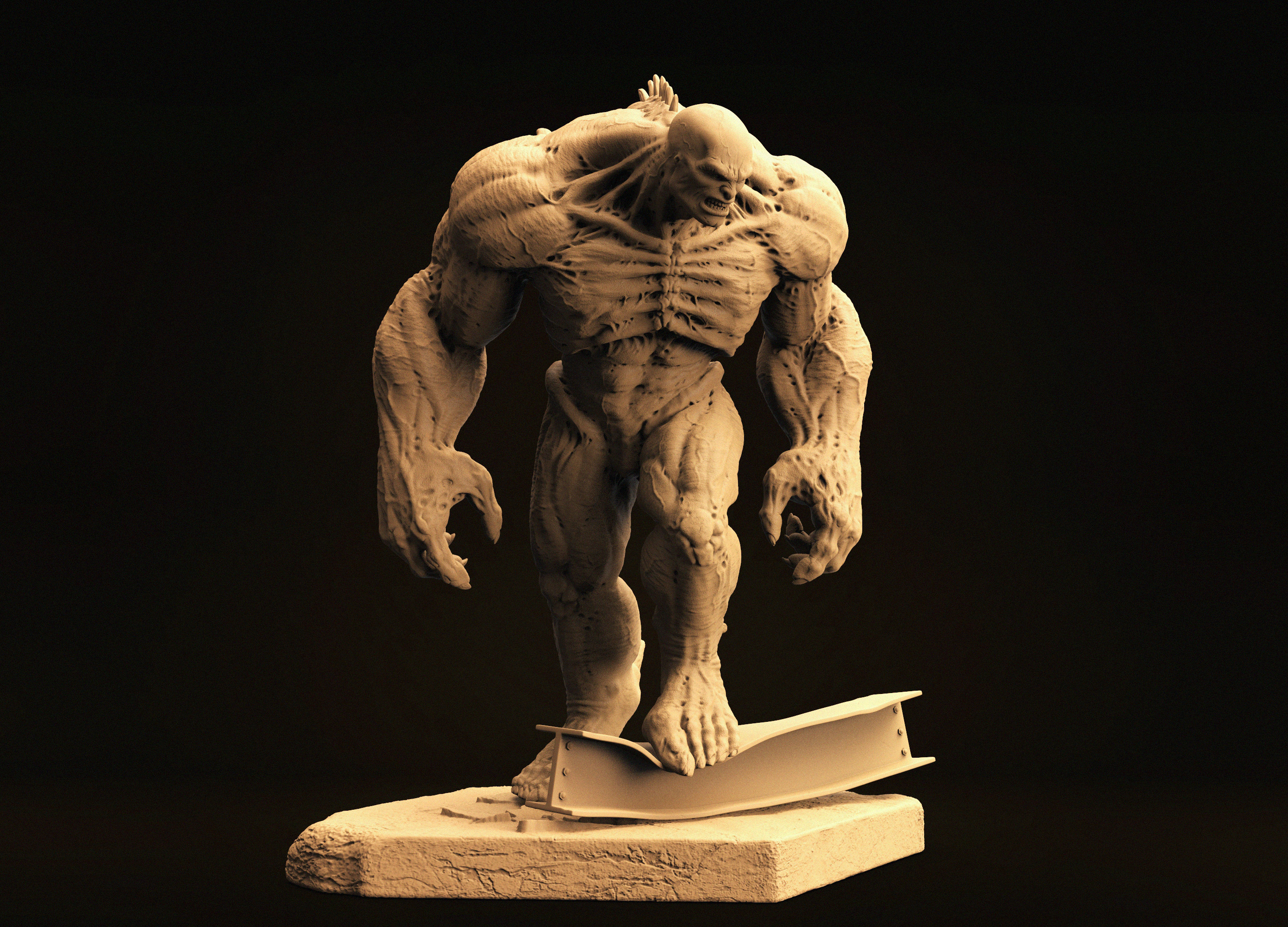 Tetsuya Chiba Abomination Fan Art The Incredible Hulk