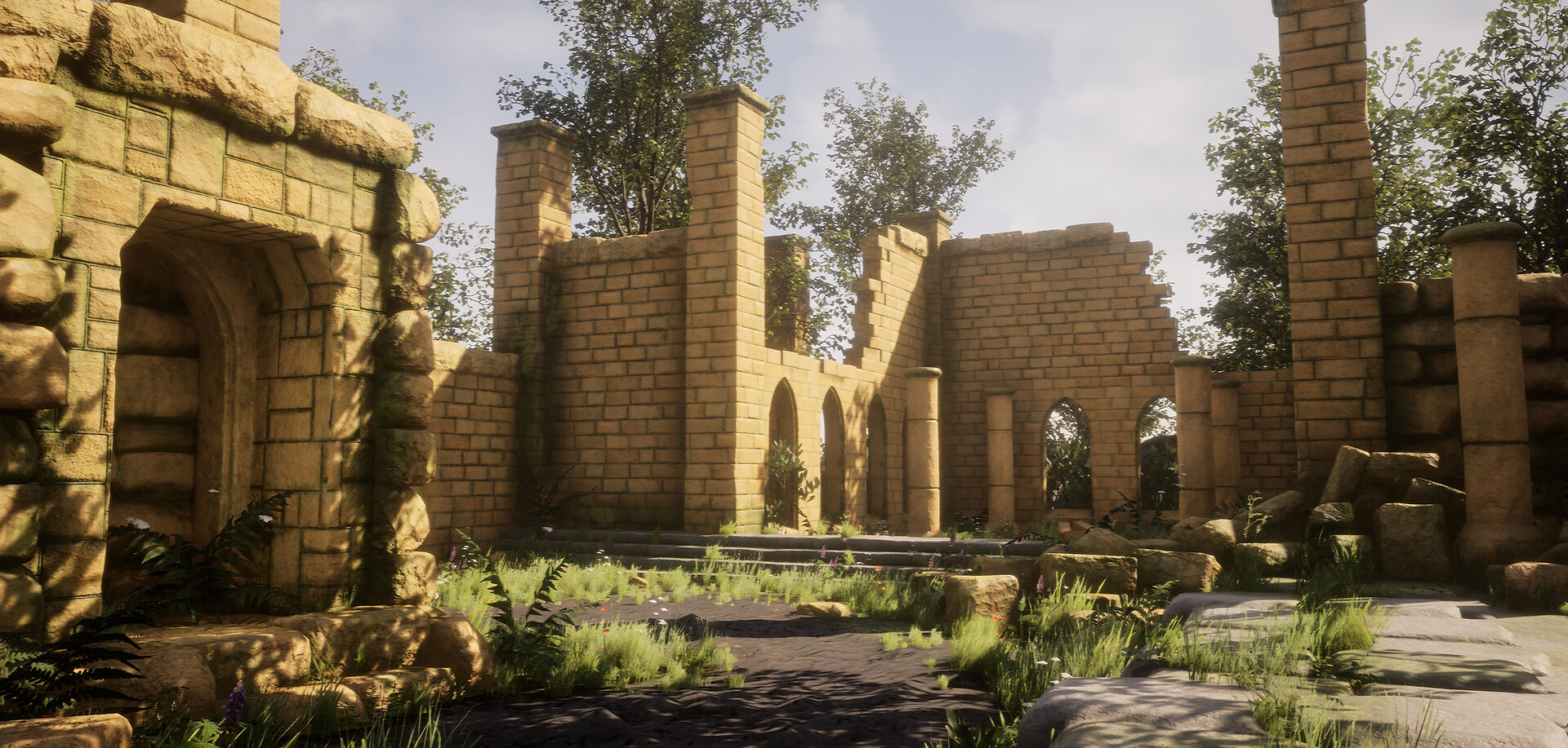 tilstødende kost dyr ArtStation - Ancient Ruins Game Environment in Blender
