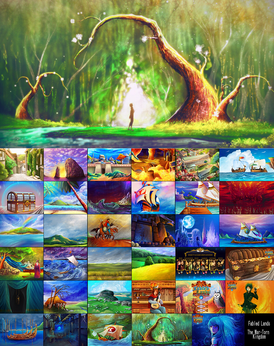 Artstation Fabled Lands Arts First Verson Digital Gamebook Edition