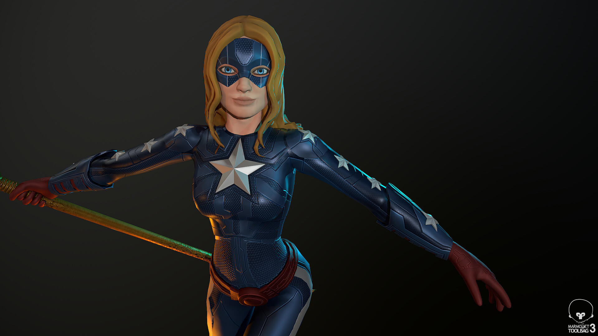 Superhero Stream Stargirl ArtStation Stargirl Game Ready DC