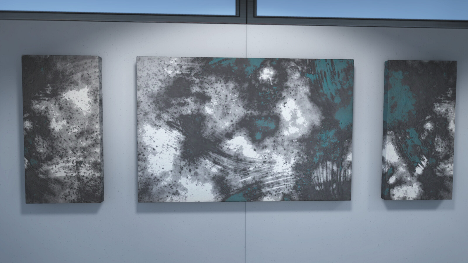 A few close-ups of the paintings in Unity