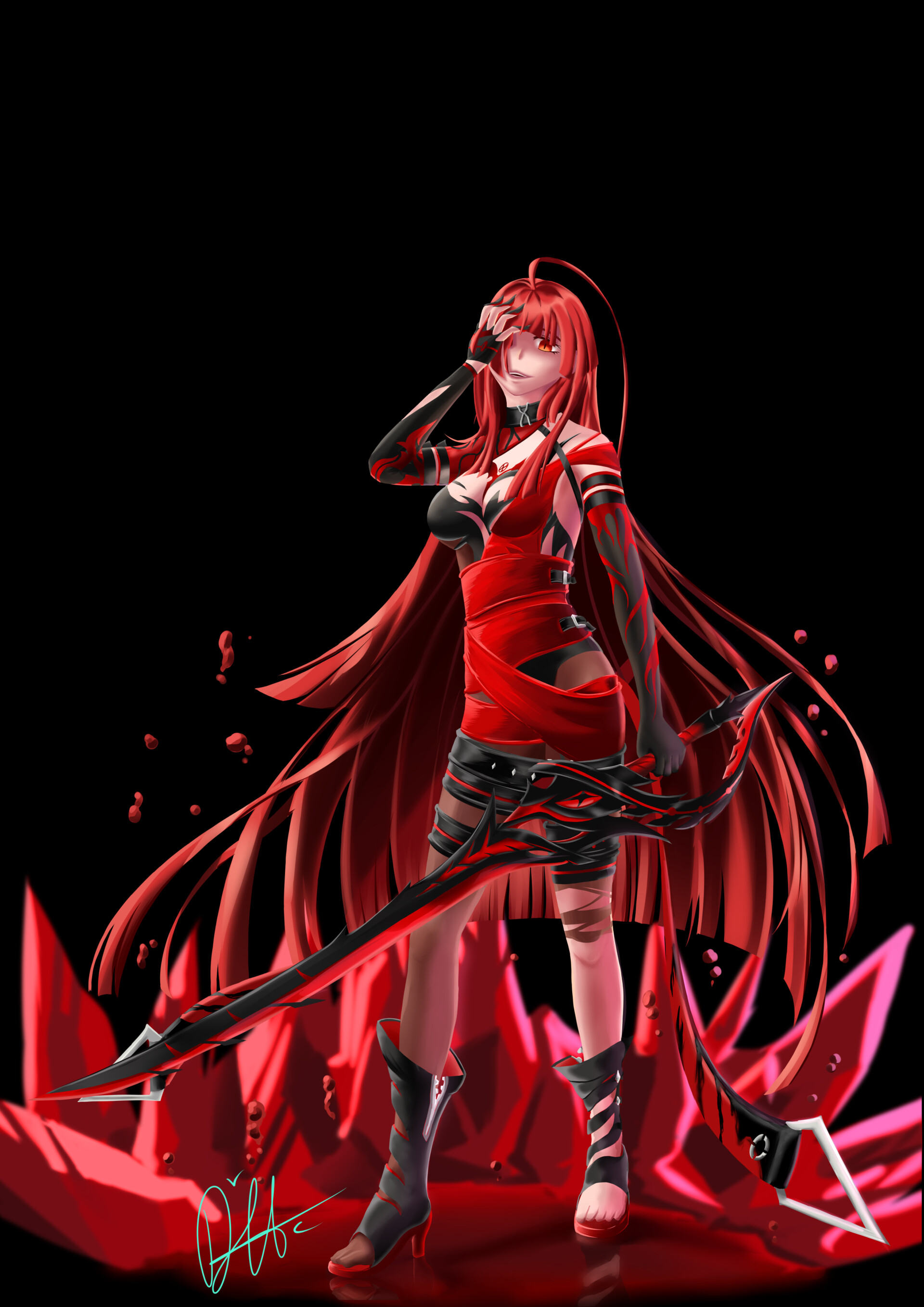 pic Elsword Elesis Fanart bloody queen fanart dai hozyhiro