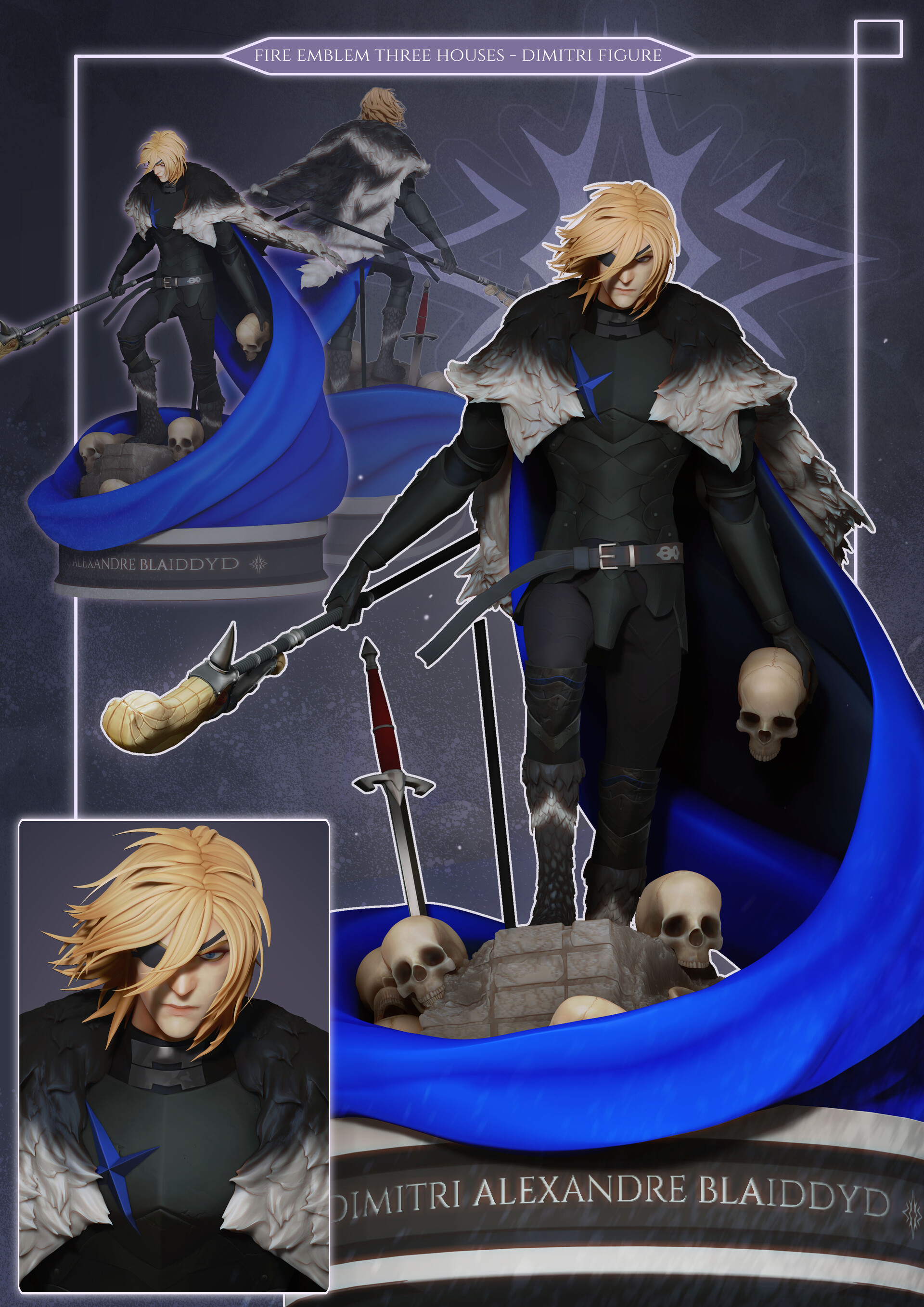 3D file Dimitri, Fire Emblem - Three Houses