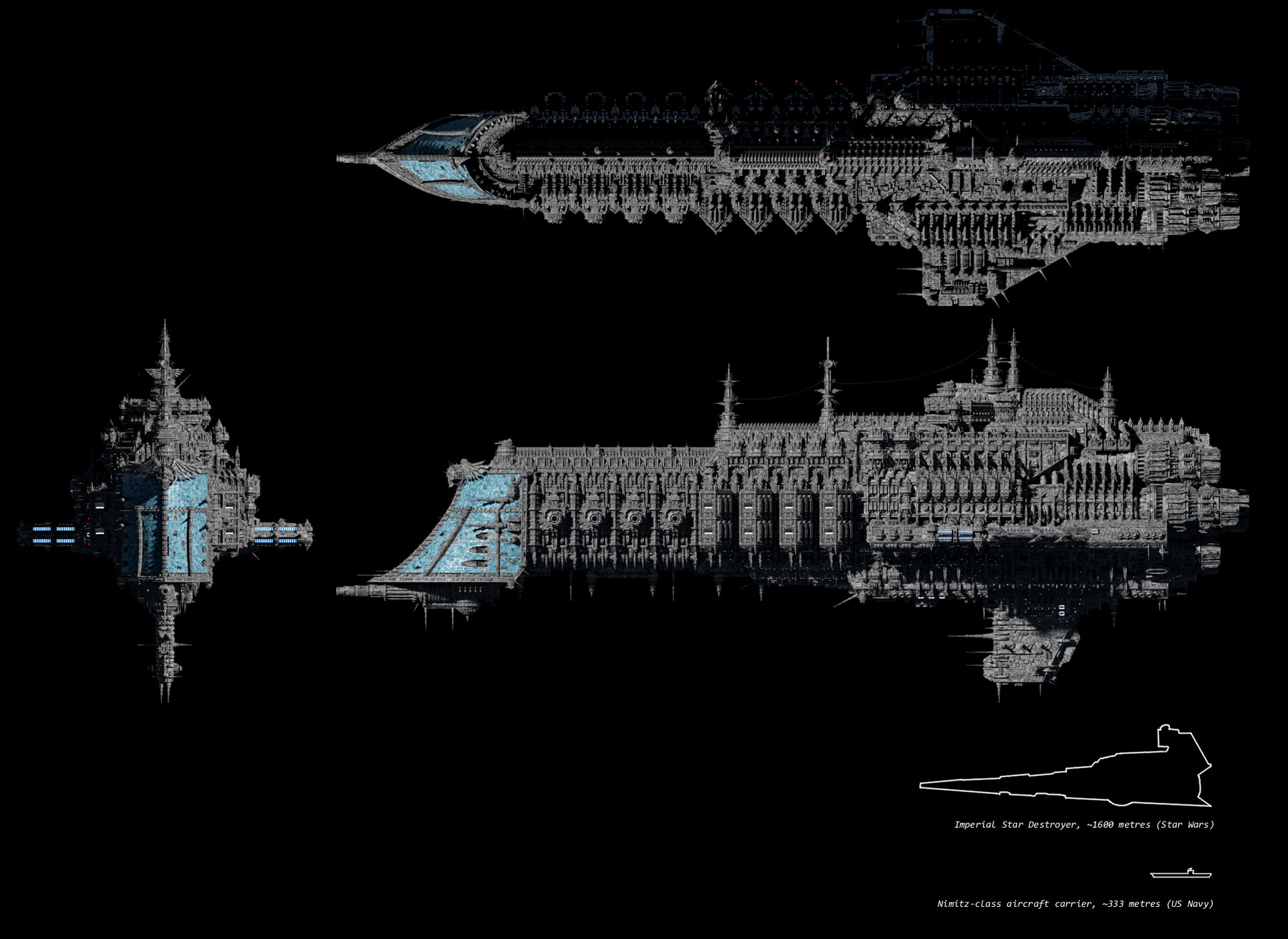 ArtStation - Dictator-class Imperial battlecruiser, Warhammer 40,000