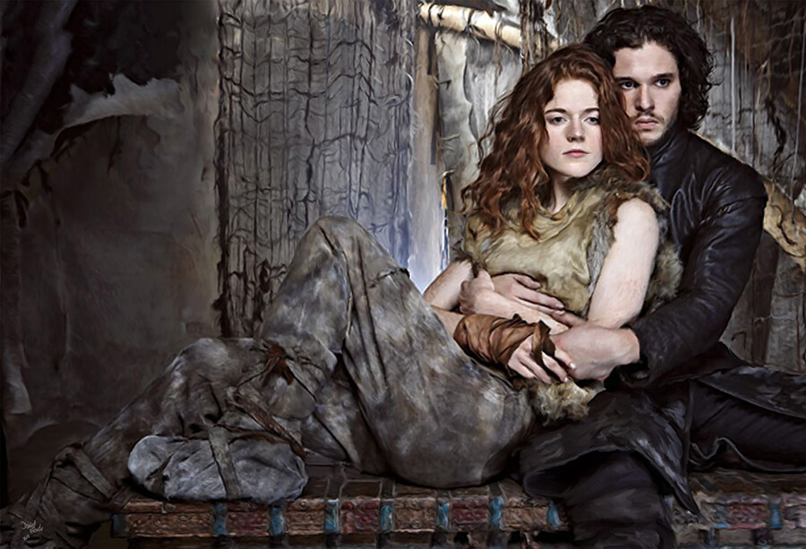 ArtStation Game of Thrones Jon Snow and Ygritte, Daniel French