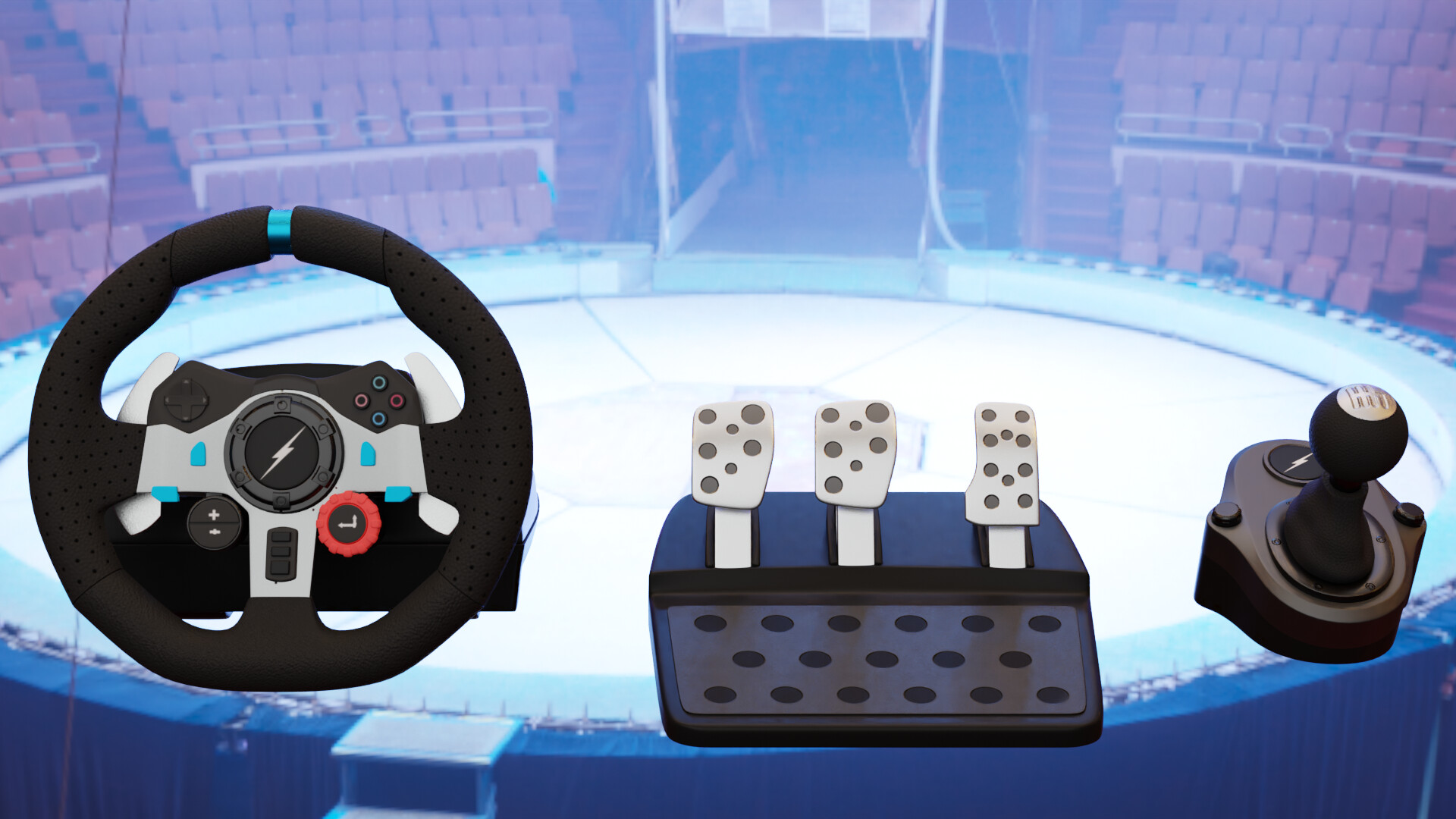 ArtStation - Racing Wheel 3D Model