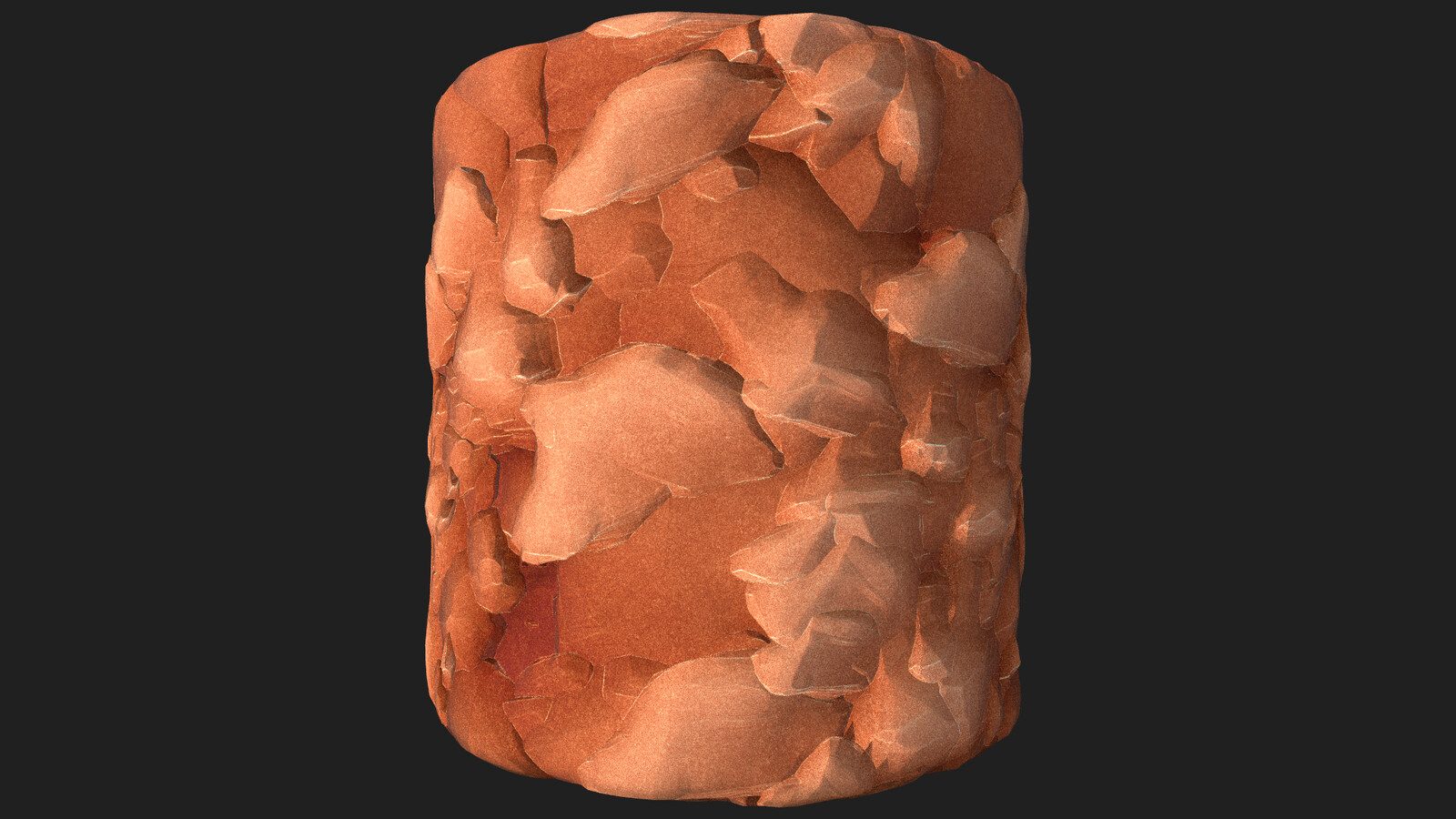 Stylized Red Rock Substance Designer Material